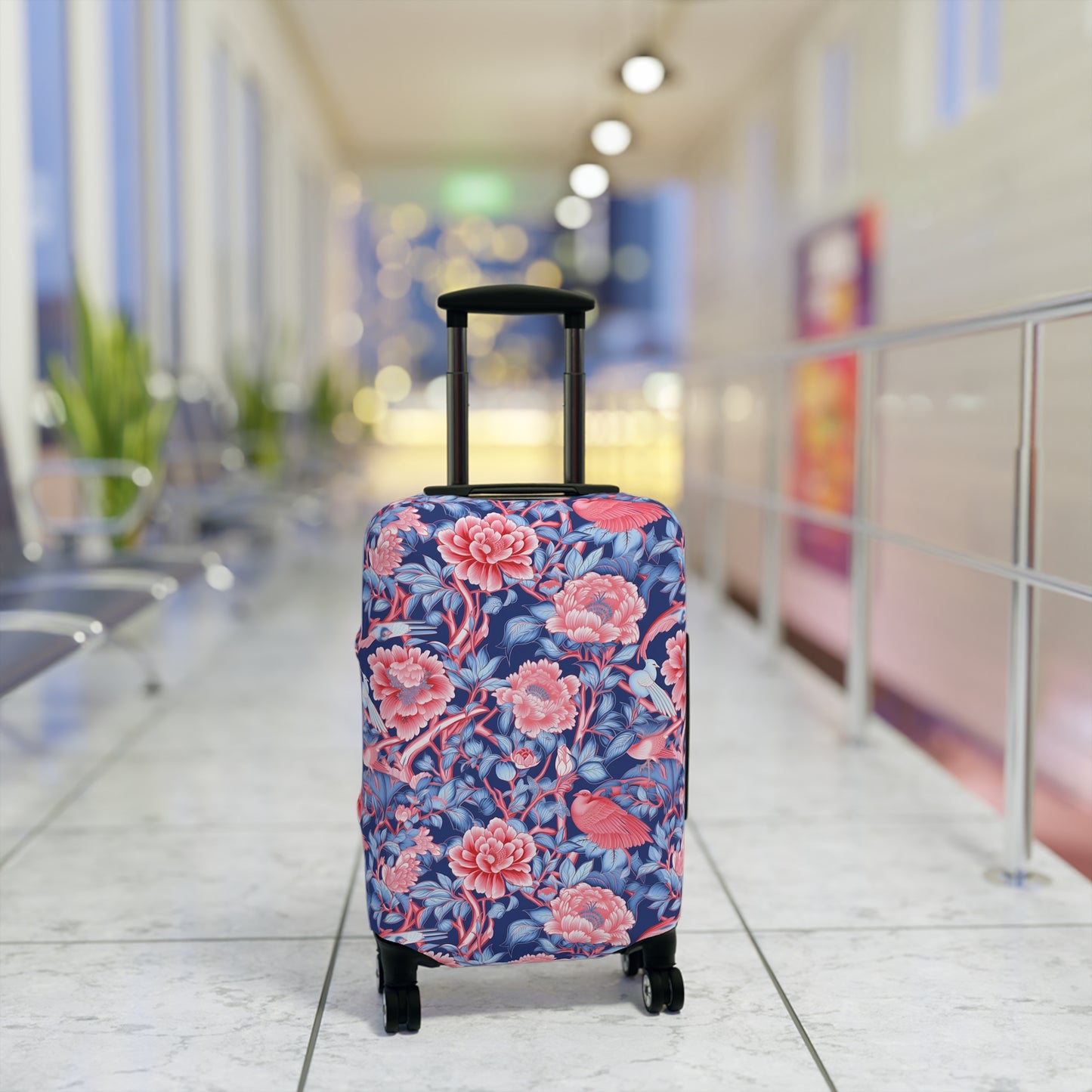 Chinoiserie Luggage Cover - Elegant Suitcase Protector