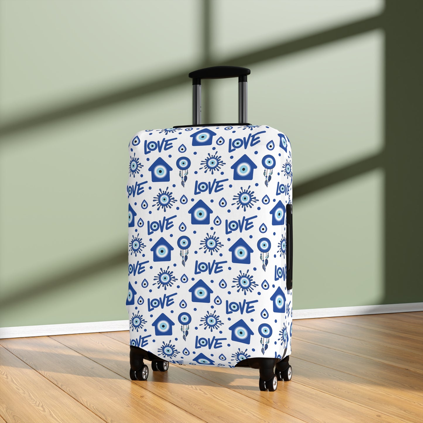 Evil Eye Luggage Cover - Stylish Evil Eye Suitcase Protector