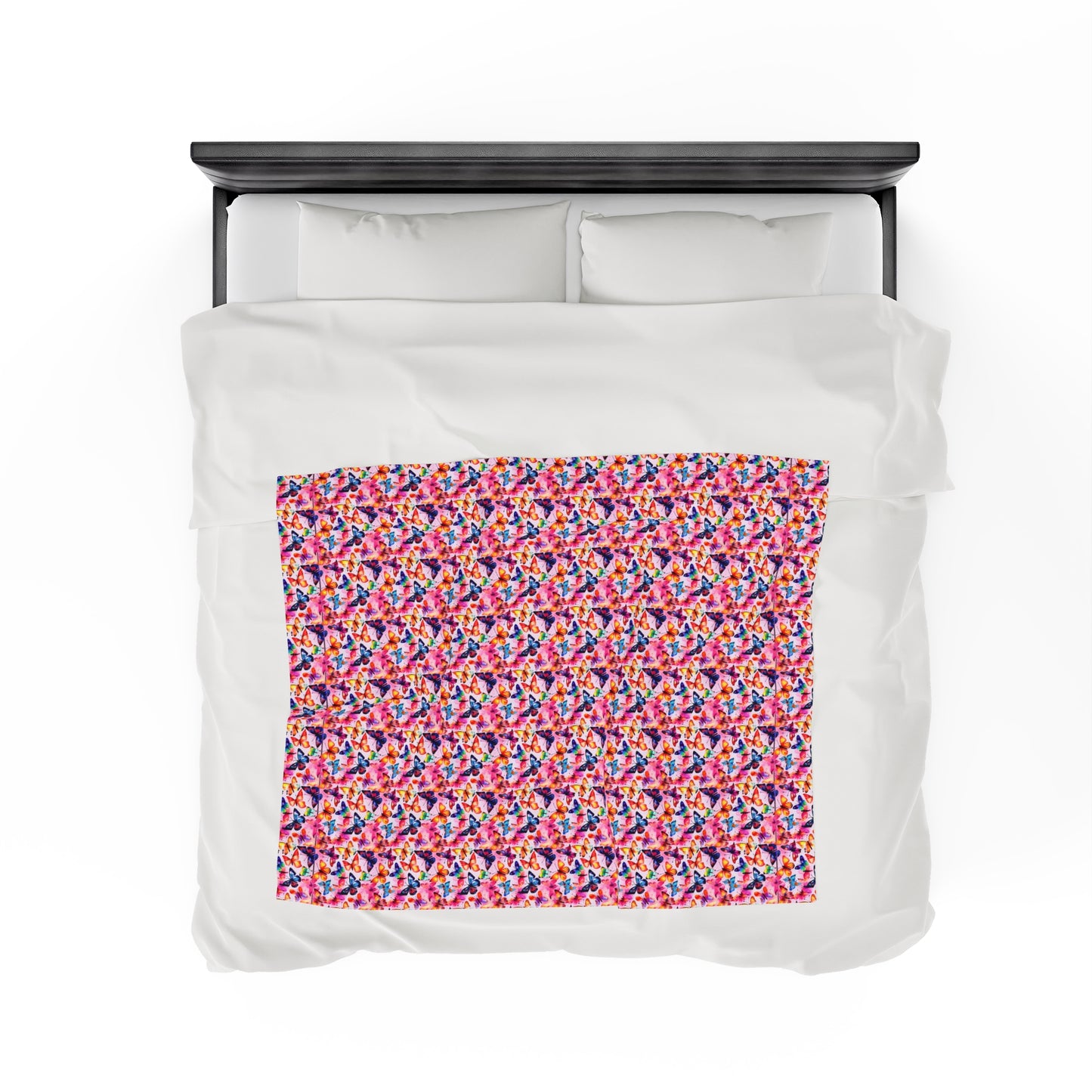Butterfly Velveteen Plush Blanket | Soft, Luxurious, Enchanting, and Comforting | Available in Multiple Sizes