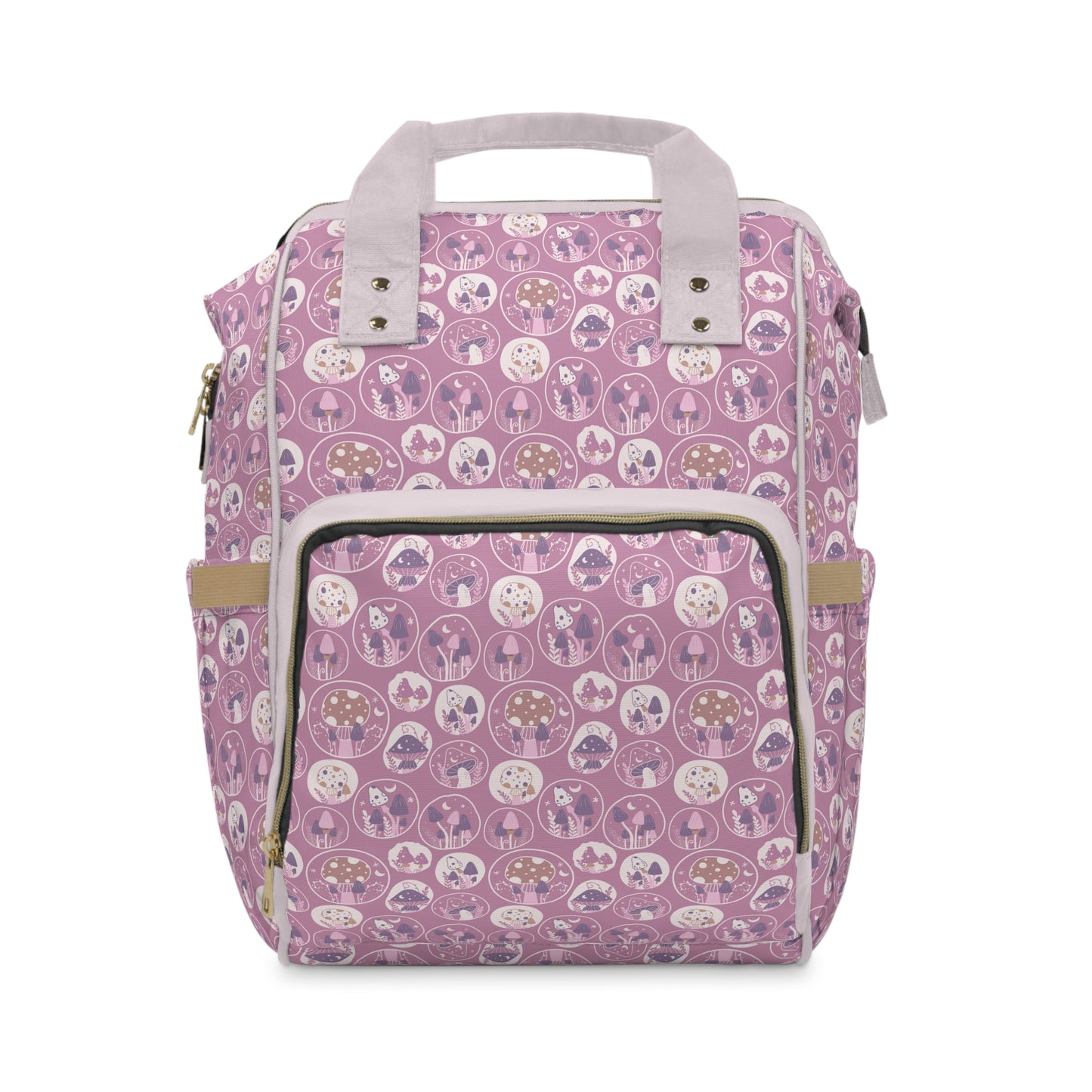 Magical Mushroom Diaper Backpack - Unique Nature-Inspired Nappy Bag for Eco-Conscious Parents, Organized & Multifunctional Baby Bag