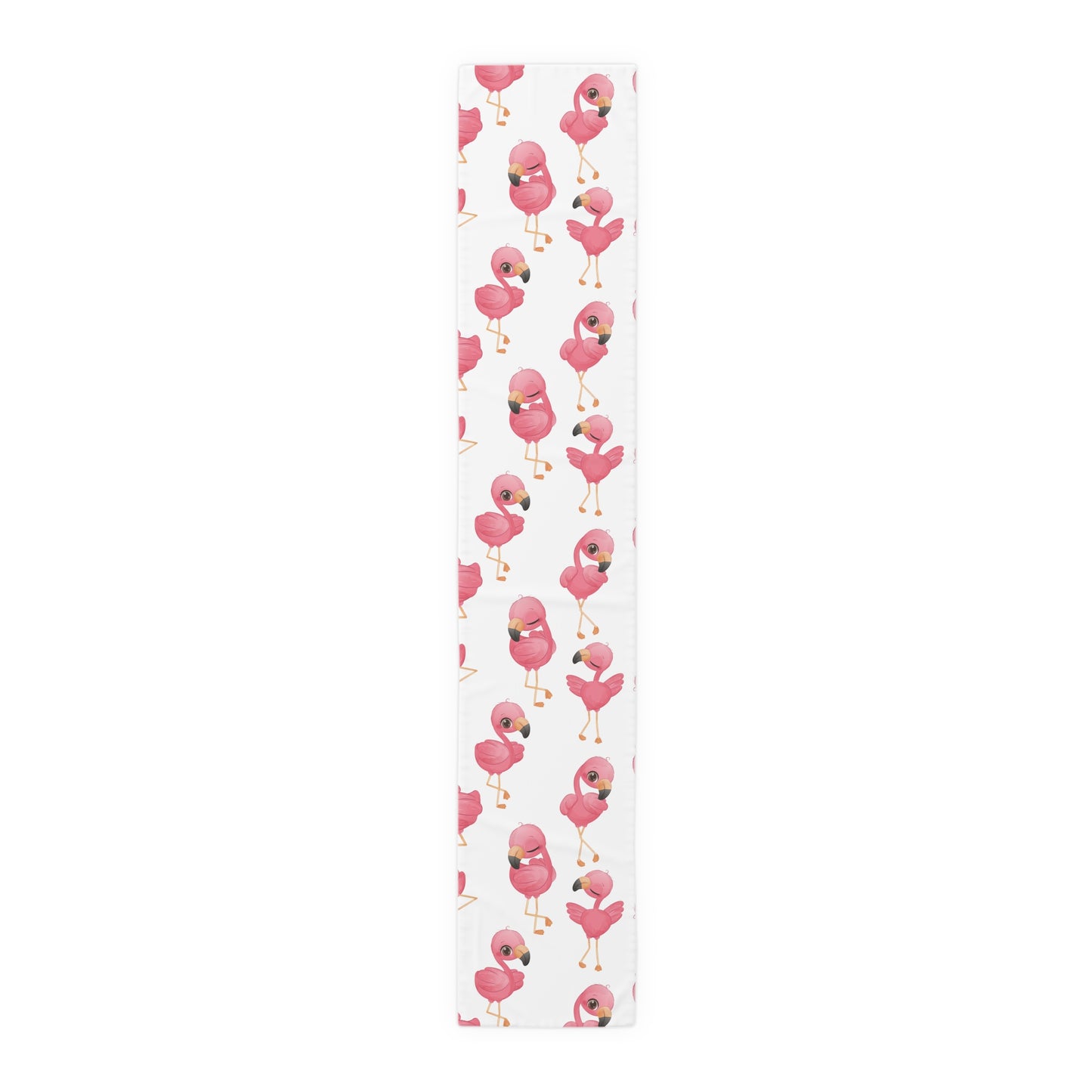 Flamingo Print Table Runner - Vibrant Elegance, Cotton Twill or Polyester - Perfect for Tropical Home Decor