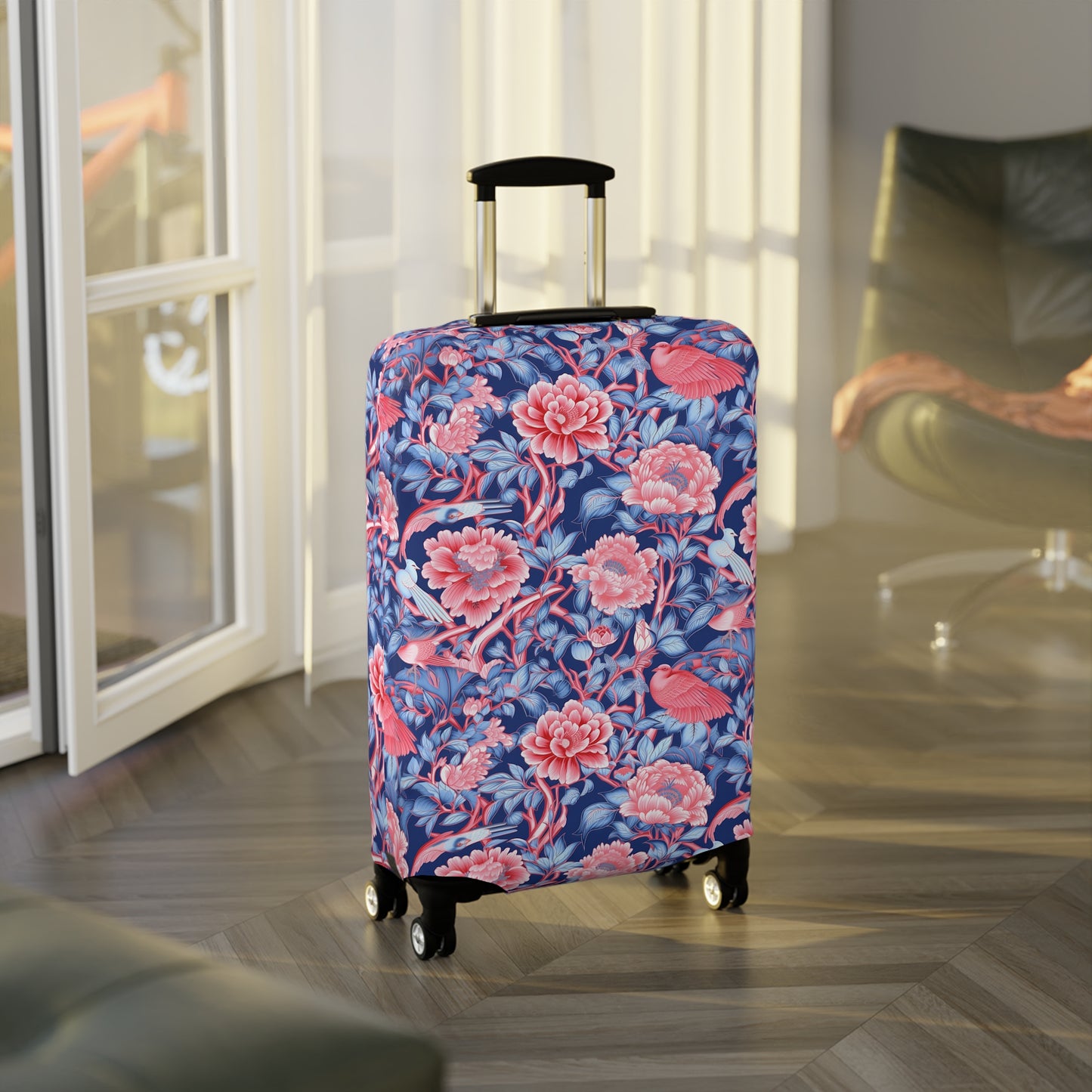 Chinoiserie Luggage Cover - Elegant Suitcase Protector