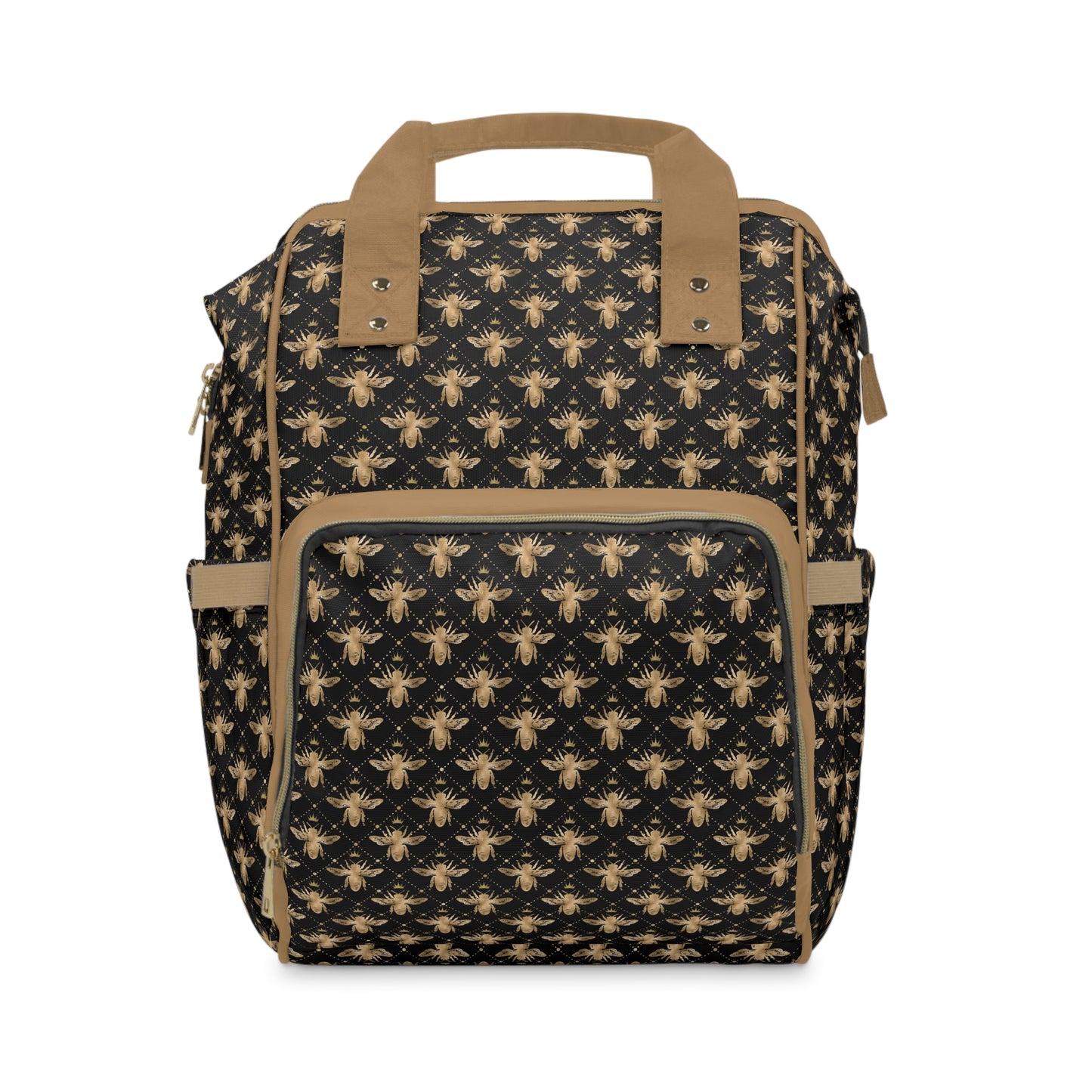 Honey Bee Diaper Backpack - Eco-Friendly & Stylish Baby Bag with Buzzing Bee Motifs, Perfect for Nature-Loving Parents