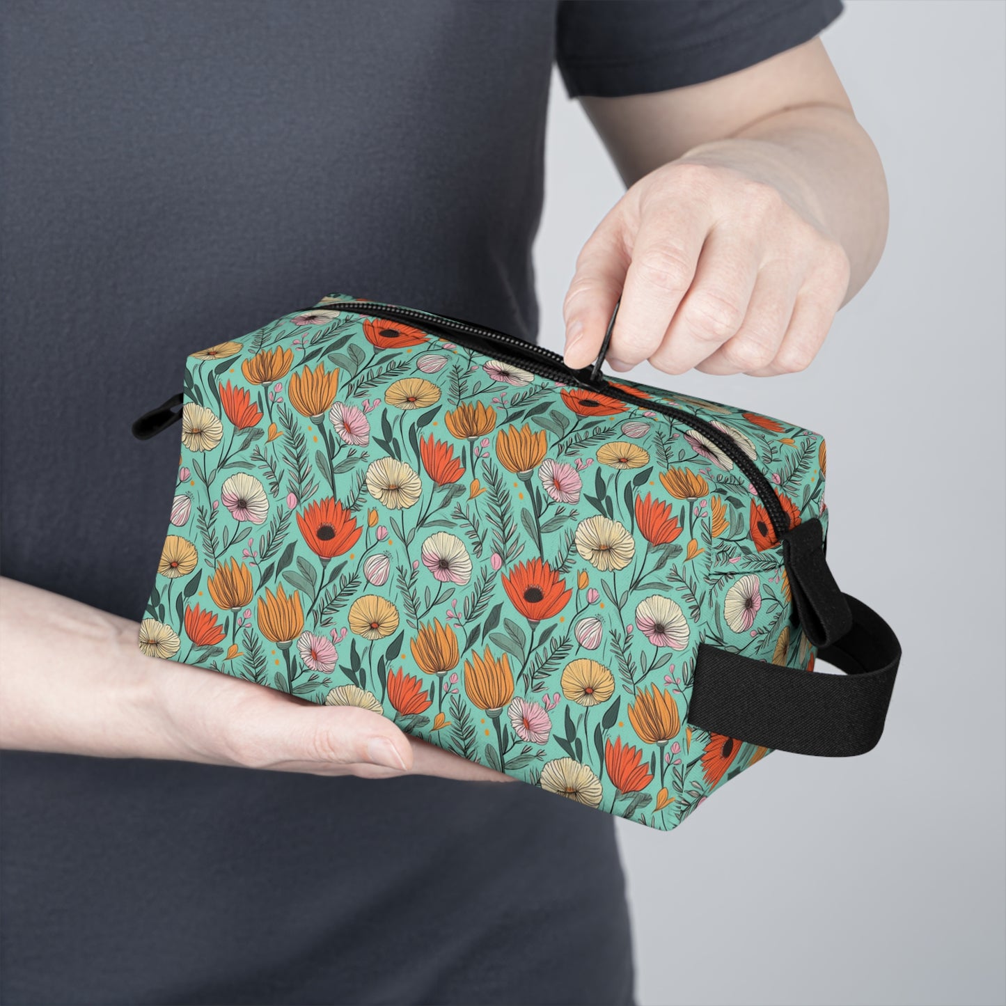 Boho Floral Toiletry Bag | Chic & Water-Resistant Organizer | Perfect for Camping, Travel, College