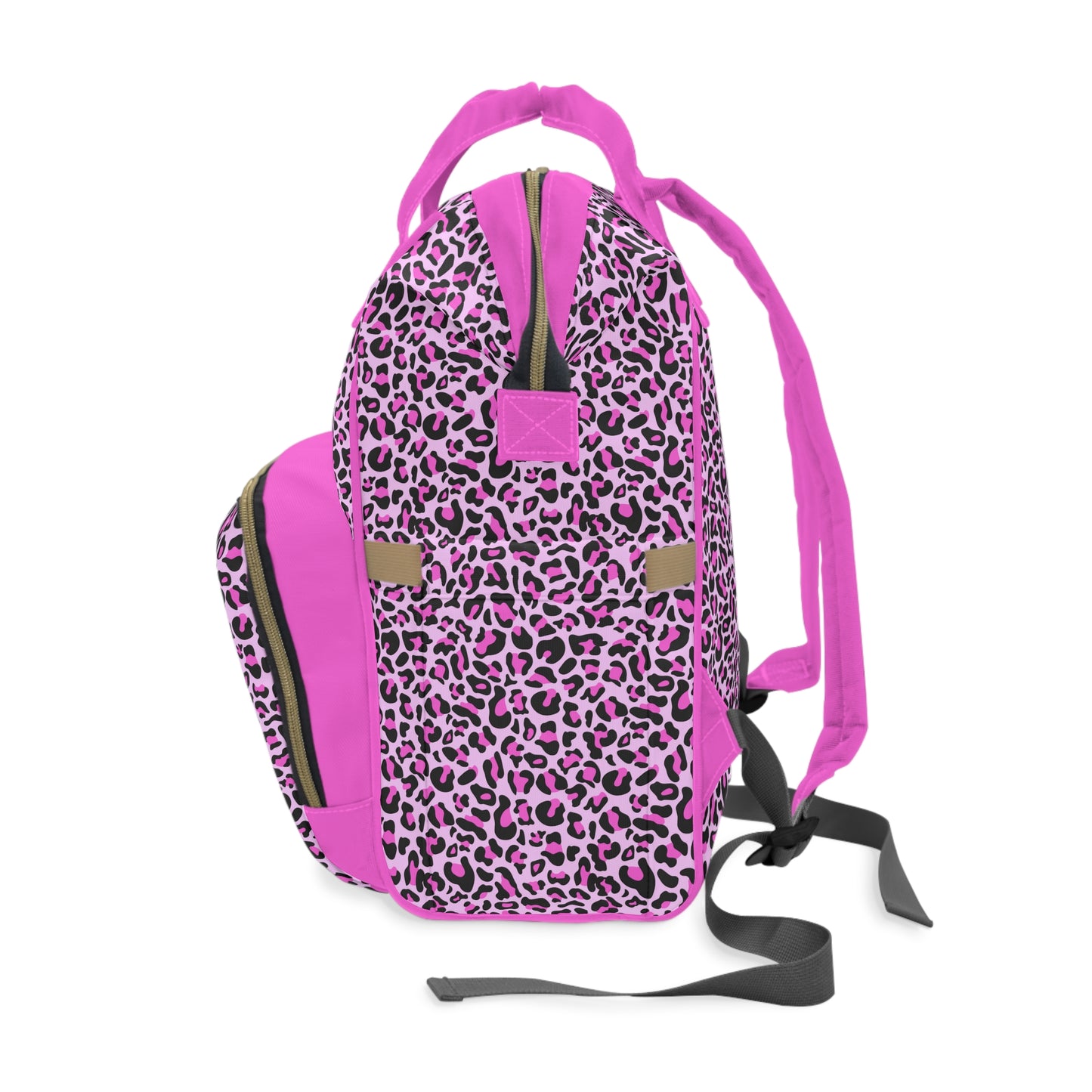Leopard Print Diaper Backpack - Bold & Stylish Baby Bag with Trendy Leopard Patterns, Perfect for Adventurous Parents
