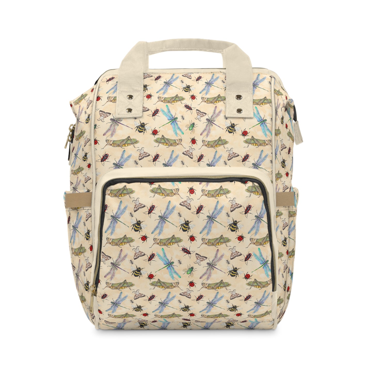 Insect Diaper Backpack - Whimsical Baby Bag with Colorful Insect Patterns, Perfect for Nature-Loving Parents