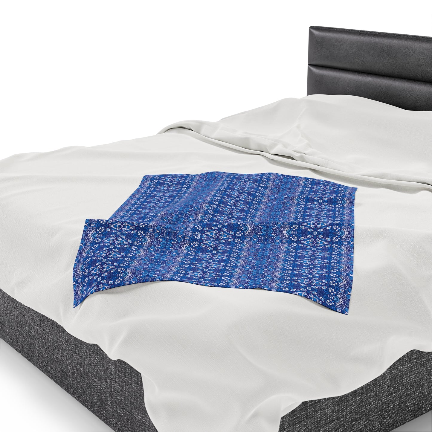 Mandala Velveteen Plush Blanket | Soft, Spiritual, Luxurious and Comforting | Available in Multiple Sizes