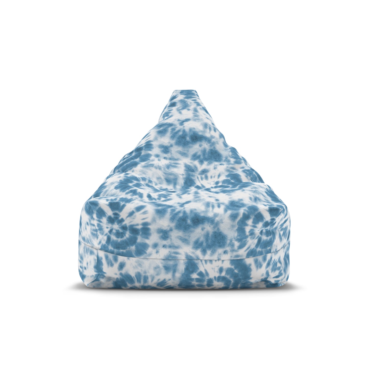 Tie-Dye Bean Bag Chair Cover - Durable Polyester, Locking Zipper, 2 Sizes