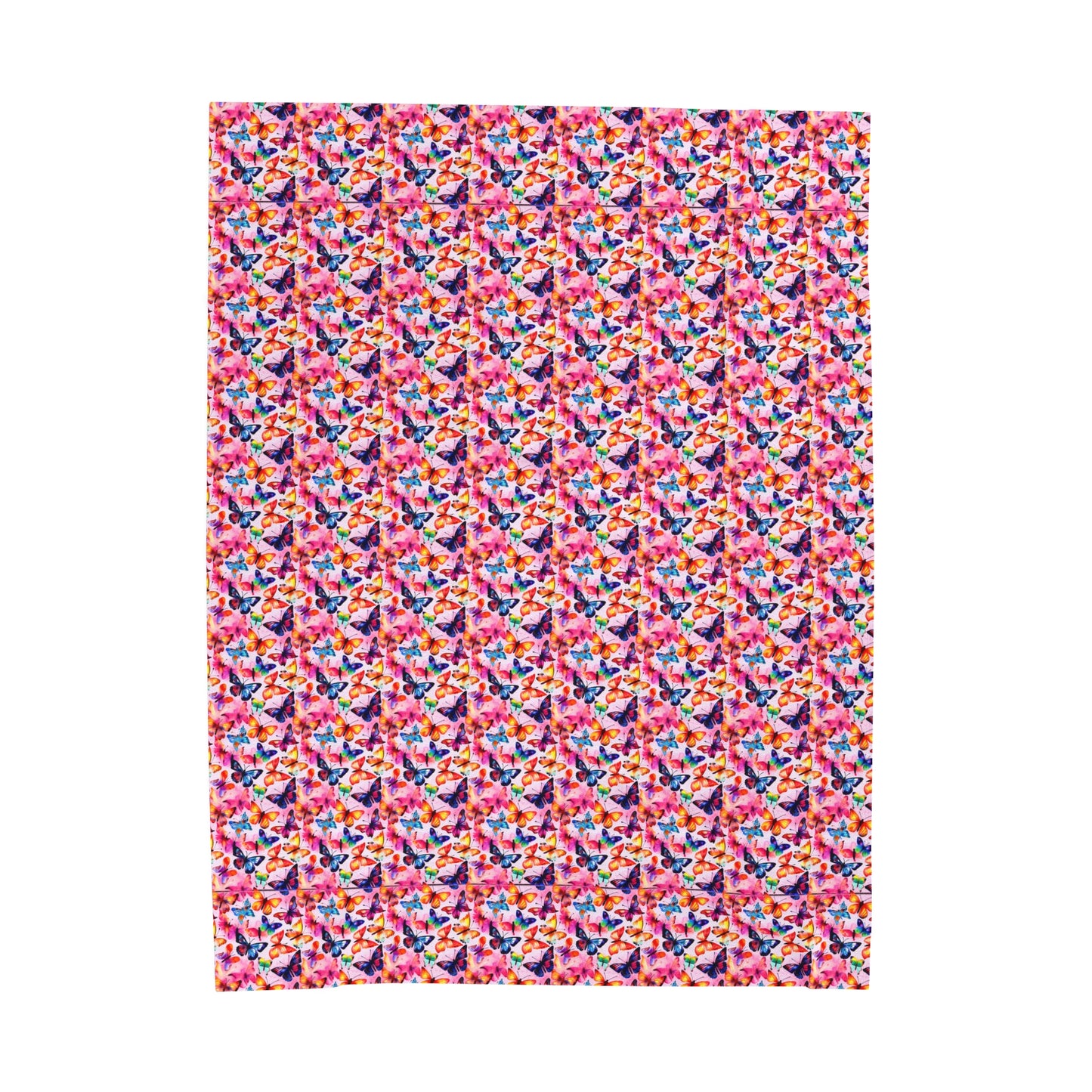 Butterfly Velveteen Plush Blanket | Soft, Luxurious, Enchanting, and Comforting | Available in Multiple Sizes