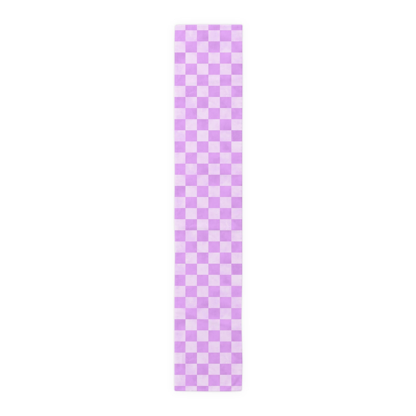 Pastel Checkered Table Runner - Soothing Playfulness, Cotton Twill or Polyester - Perfect for Refreshing & Modern Home Decor
