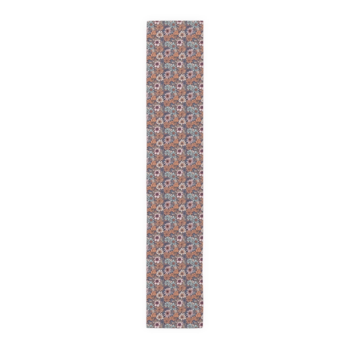 Boho Floral Table Runner - Vibrant Designs in Cotton Twill or Polyester - Ideal for Natural Home Decor