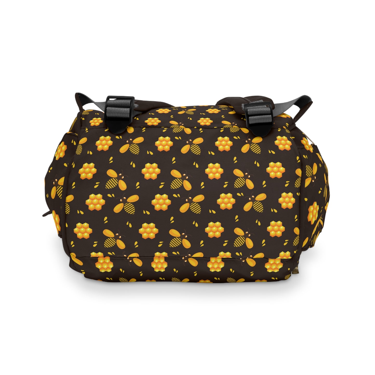 Honey Bee Diaper Backpack - Eco-Friendly & Stylish Baby Bag with Buzzing Bee Motifs, Perfect for Nature-Loving Parents