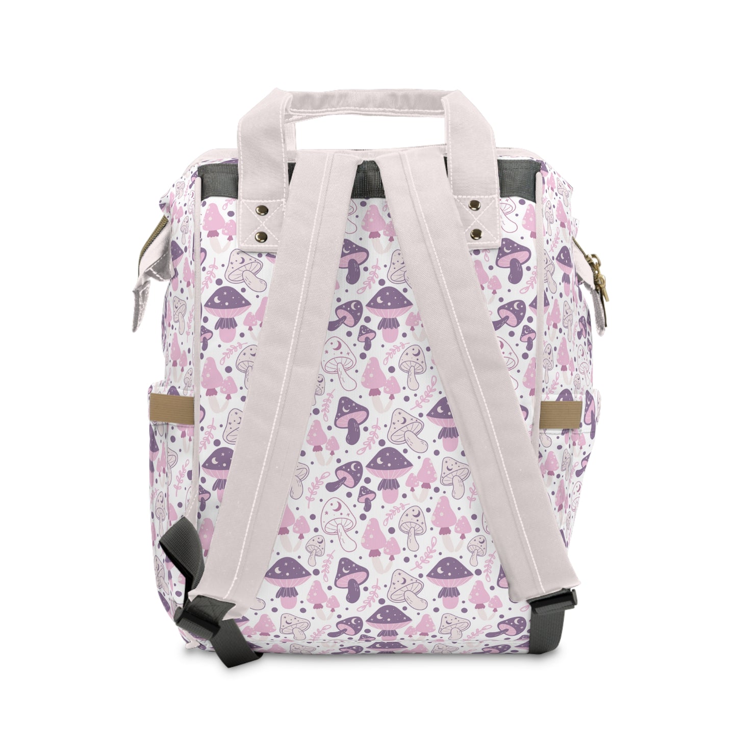 Magical Mushroom Diaper Backpack - Unique Nature-Inspired Nappy Bag for Eco-Conscious Parents, Organized & Multifunctional Baby Bag