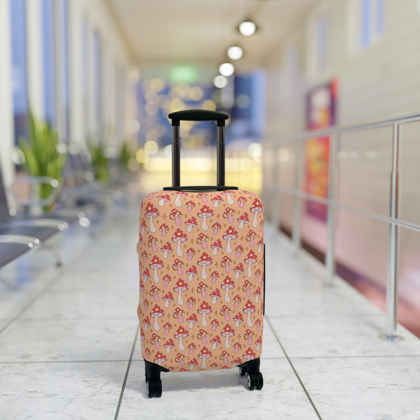 Mushroom Luggage Cover - Cottagecore Suitcase Cover