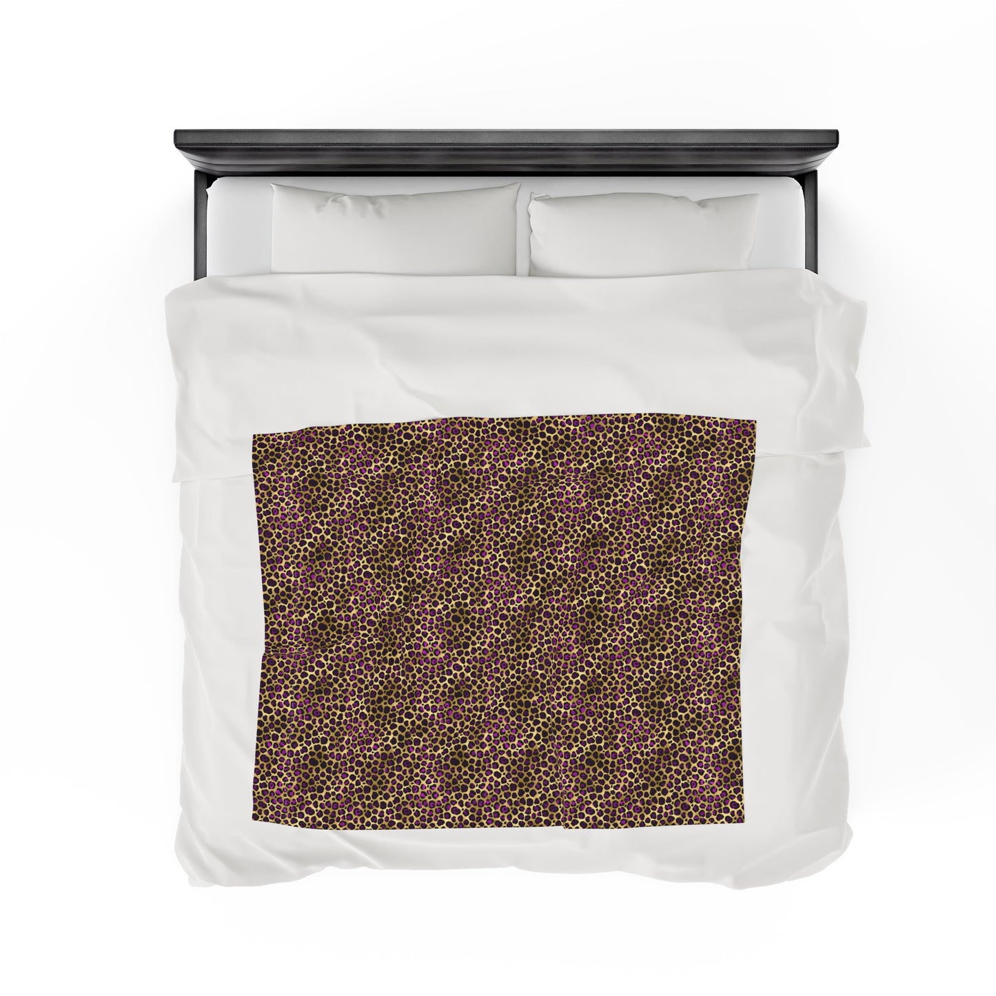 Leopard Velveteen Plush Blanket | Soft, Exotic, Luxurious and Comforting | Available in Multiple Sizes