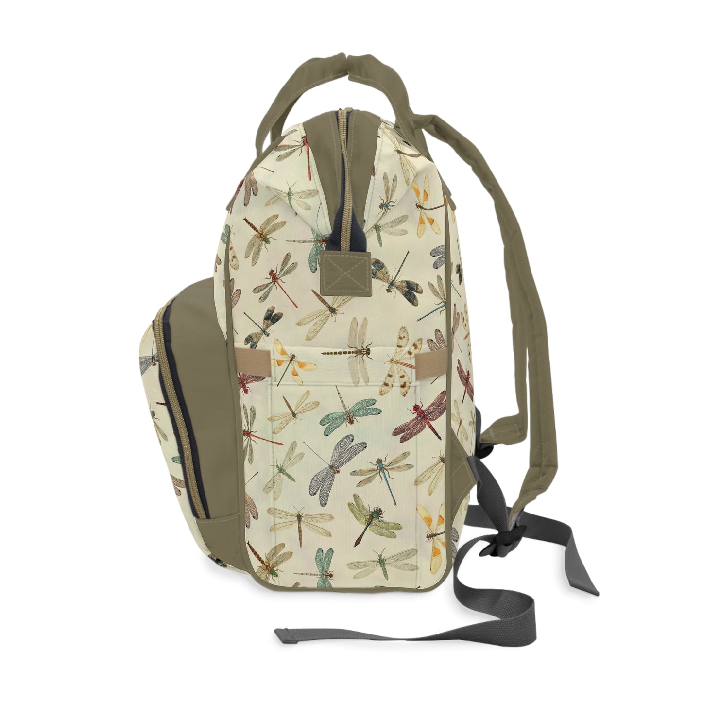 Dragonfly Diaper Backpack - Elegant & Functional Baby Bag with Cool Dragonfly Design, Ideal for Nature-Loving Parents