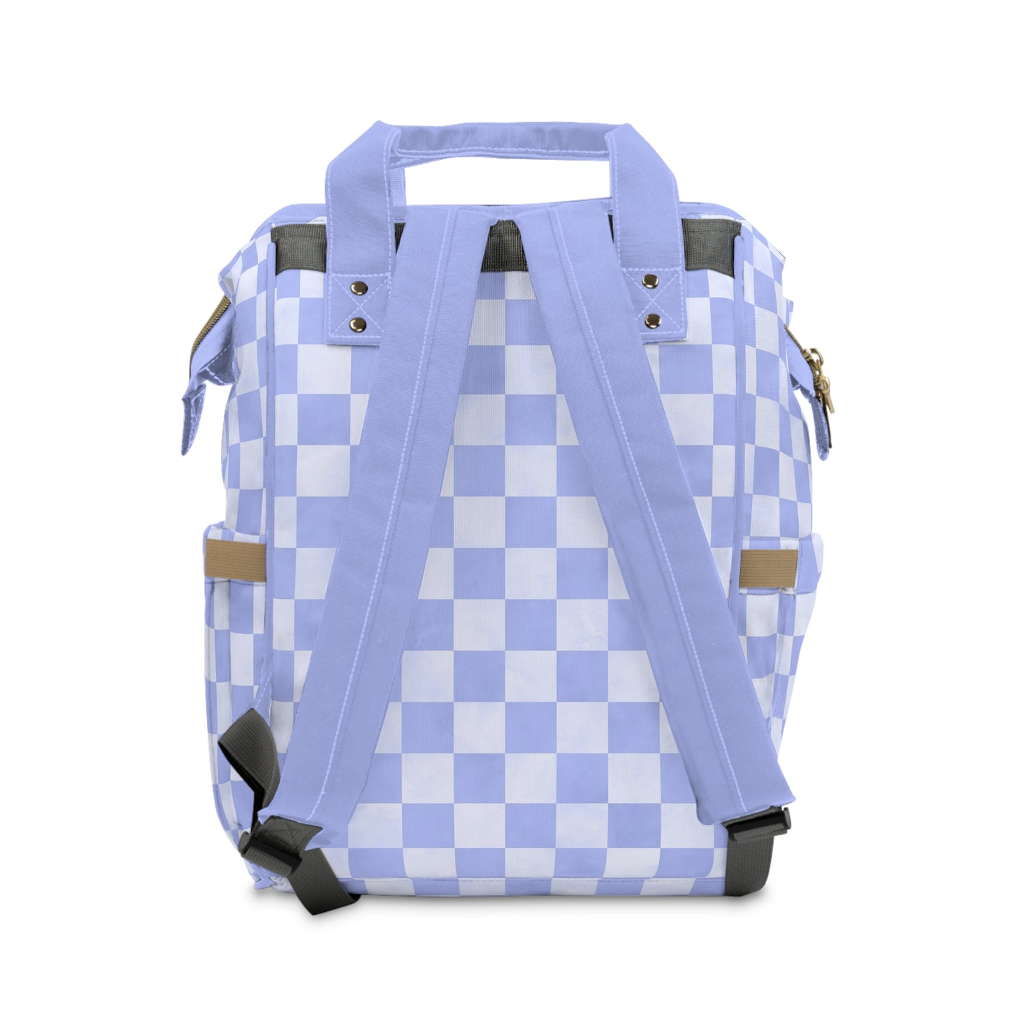 Pastel Checkers Diaper Backpack - Chic & Practical Baby Bag with Checkerboard Patterns, Perfect for Minimalist Parents