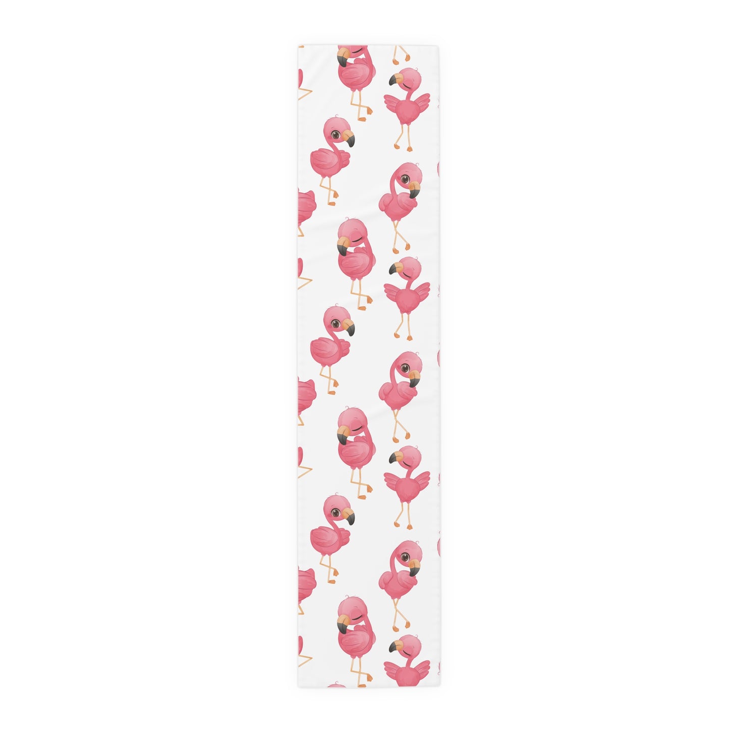 Flamingo Print Table Runner - Vibrant Elegance, Cotton Twill or Polyester - Perfect for Tropical Home Decor