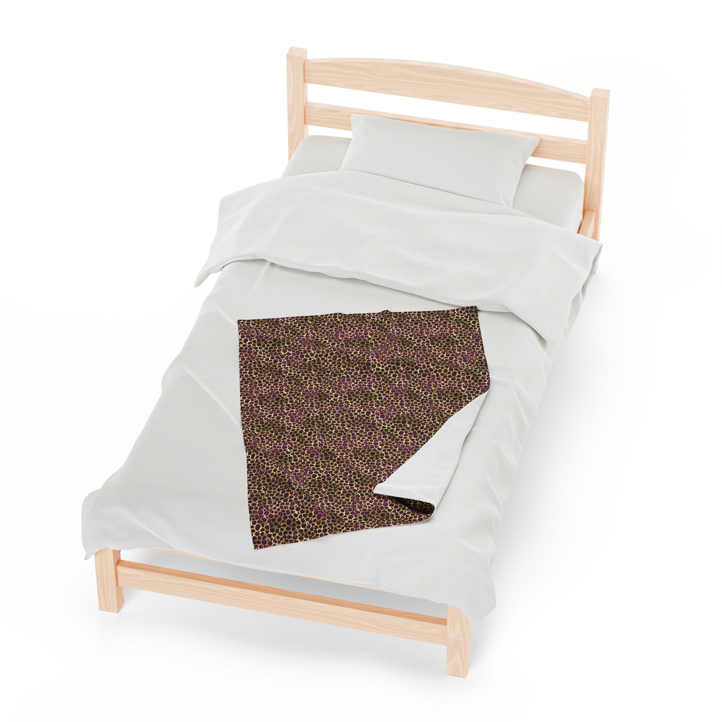 Leopard Velveteen Plush Blanket | Soft, Exotic, Luxurious and Comforting | Available in Multiple Sizes