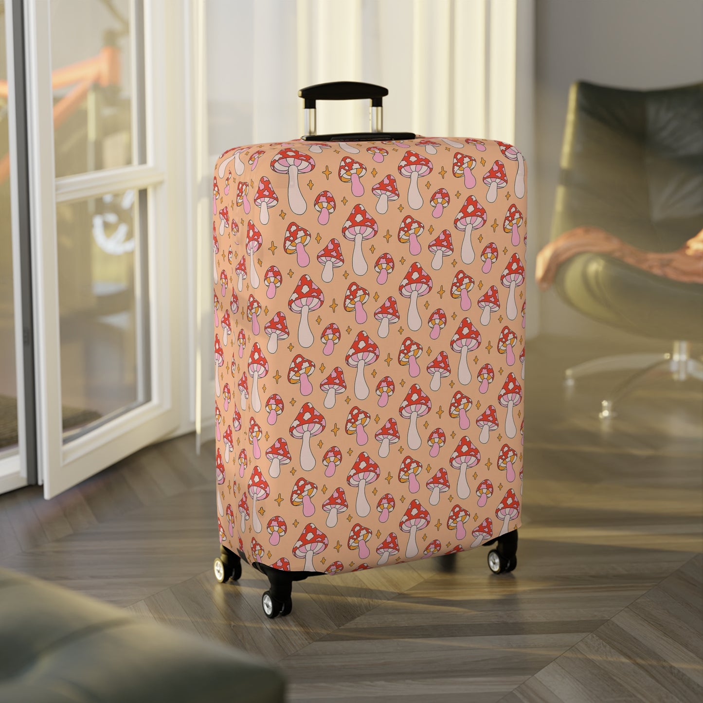 Mushroom Luggage Cover - Cottagecore Suitcase Cover