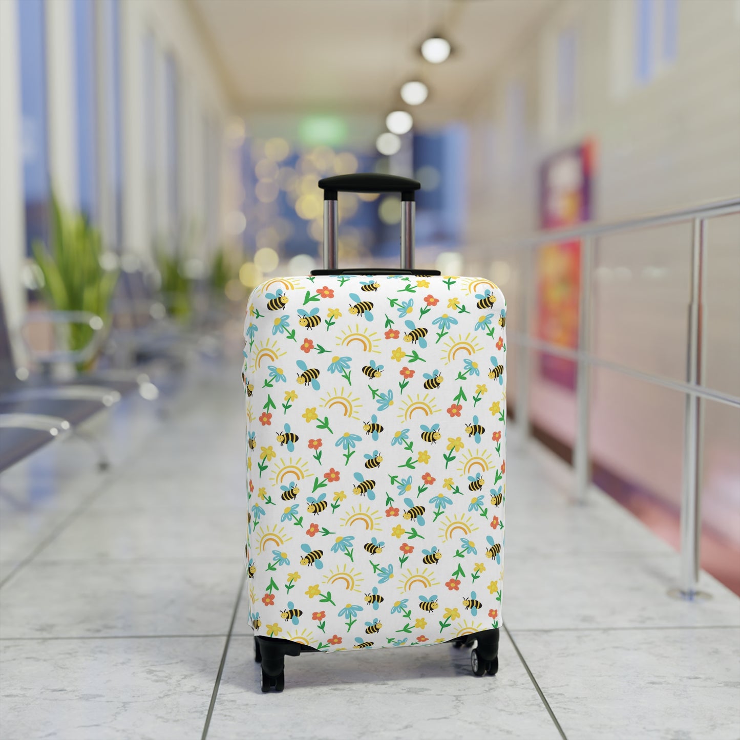 Honey Bee Luggage Cover - Bee Suitcase Cover