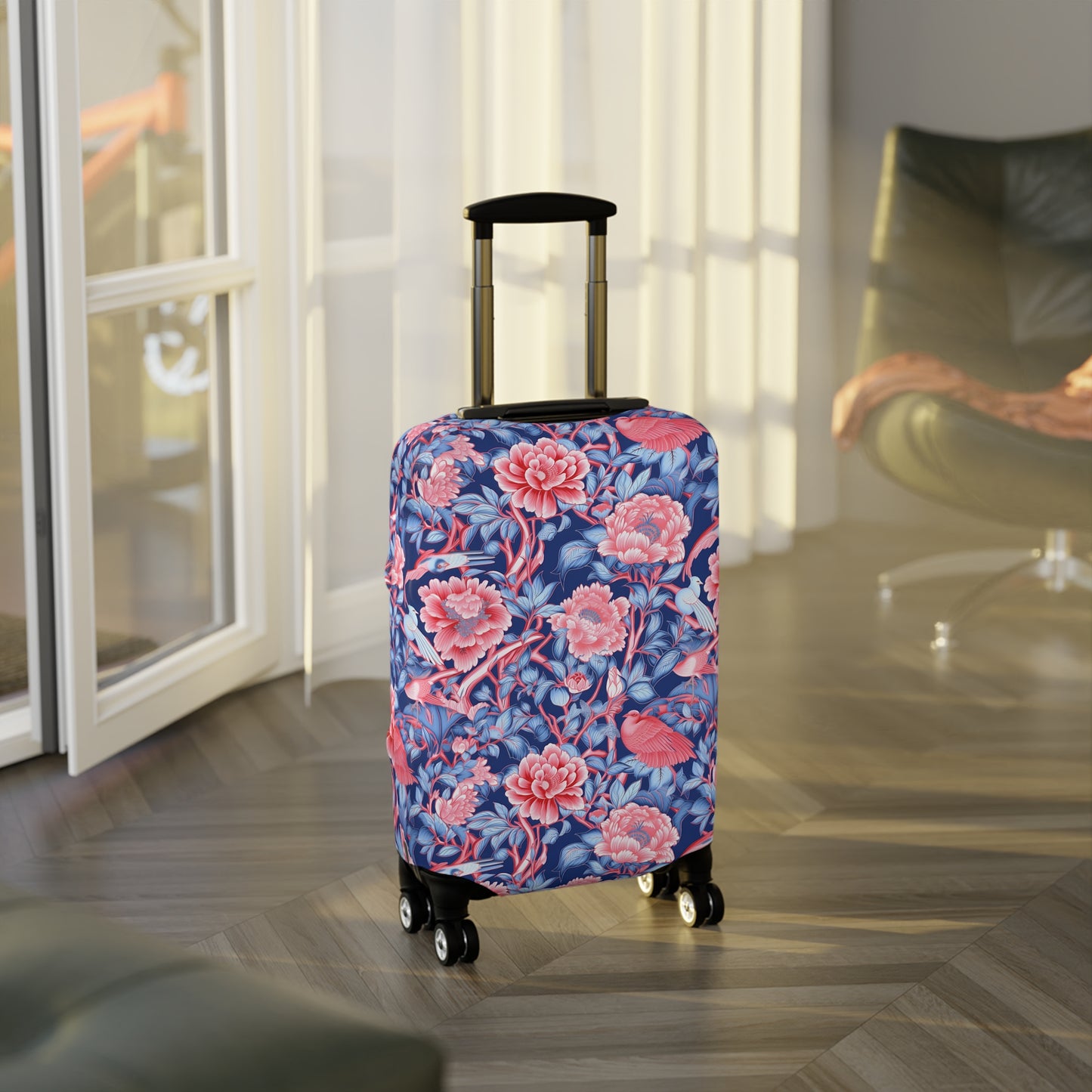 Chinoiserie Luggage Cover - Elegant Suitcase Protector