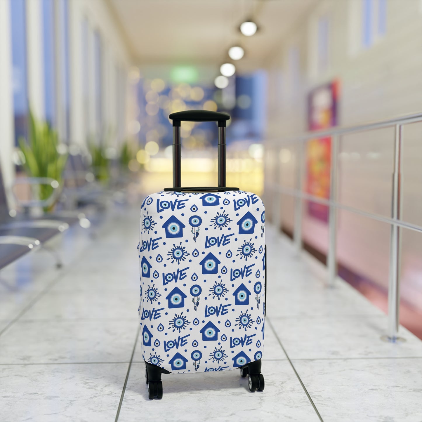 Evil Eye Luggage Cover - Stylish Evil Eye Suitcase Protector