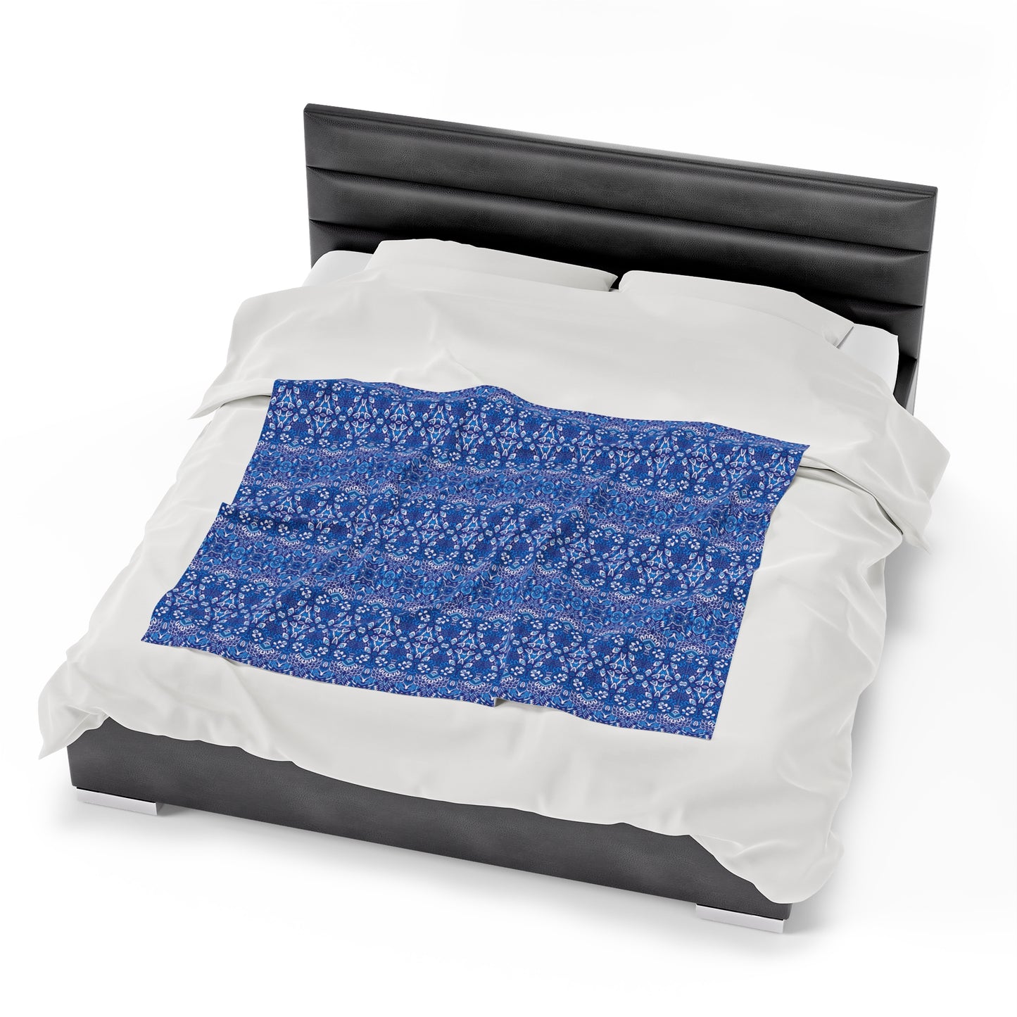 Mandala Velveteen Plush Blanket | Soft, Spiritual, Luxurious and Comforting | Available in Multiple Sizes