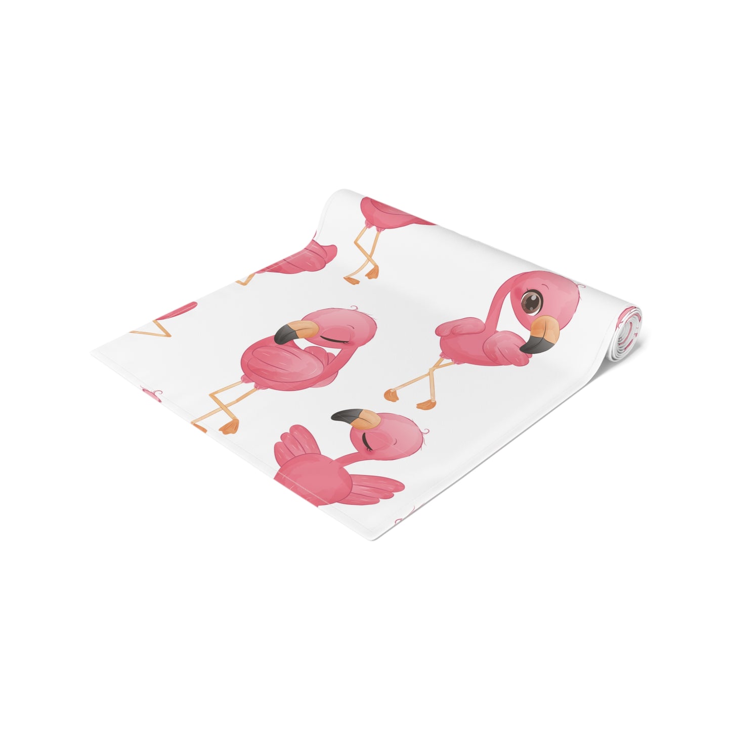 Flamingo Print Table Runner - Vibrant Elegance, Cotton Twill or Polyester - Perfect for Tropical Home Decor