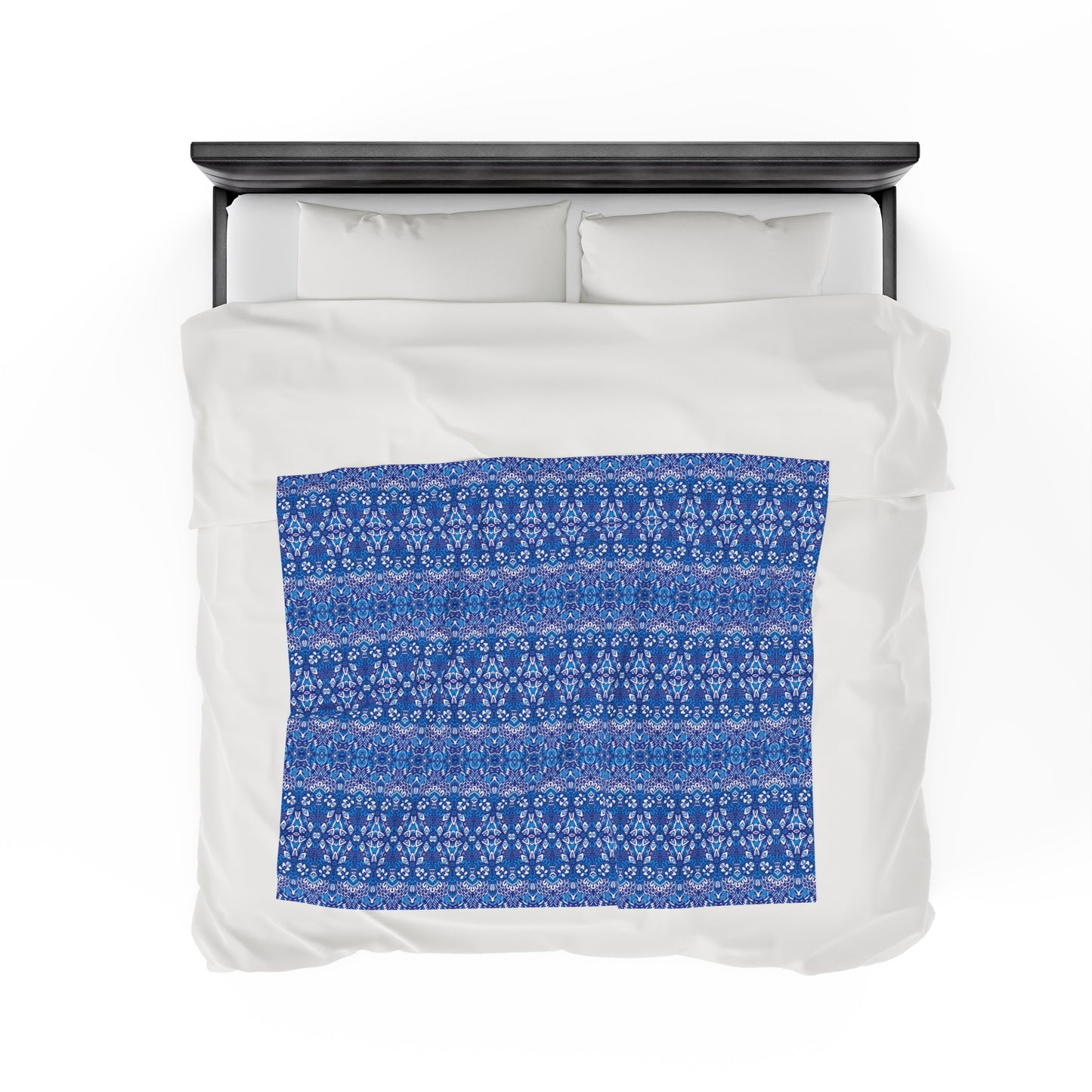 Mandala Velveteen Plush Blanket | Soft, Spiritual, Luxurious and Comforting | Available in Multiple Sizes