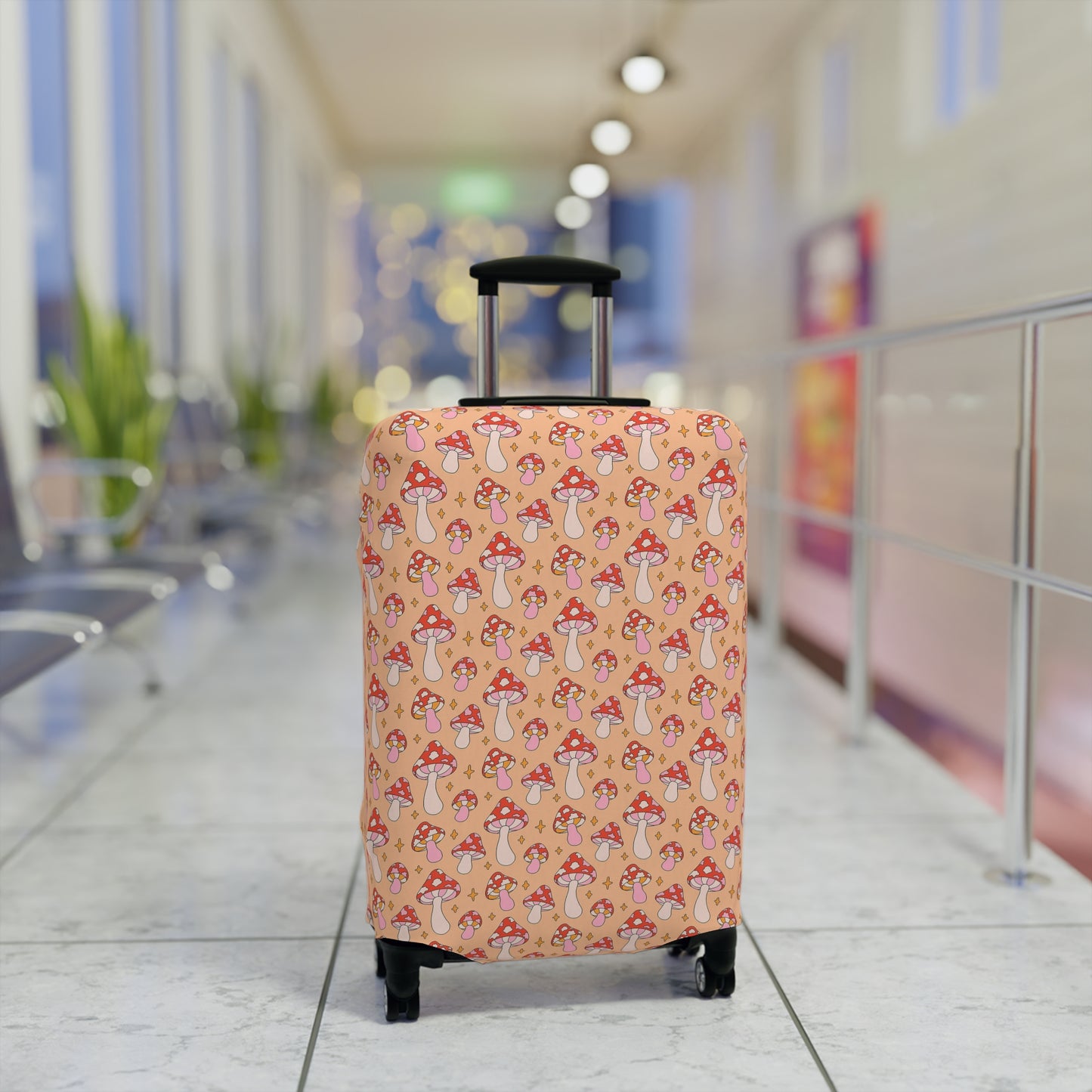 Mushroom Luggage Cover - Cottagecore Suitcase Cover