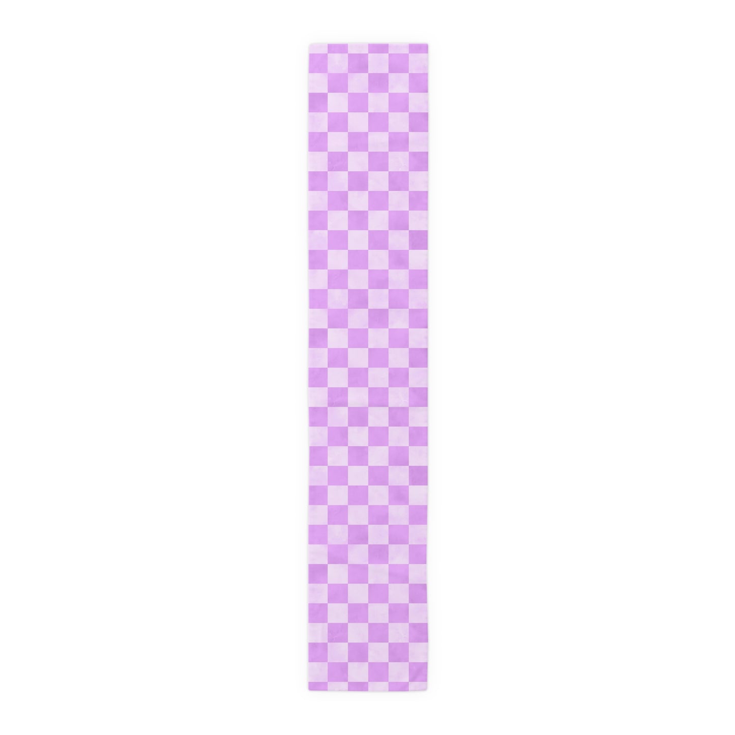 Pastel Checkered Table Runner - Soothing Playfulness, Cotton Twill or Polyester - Perfect for Refreshing & Modern Home Decor