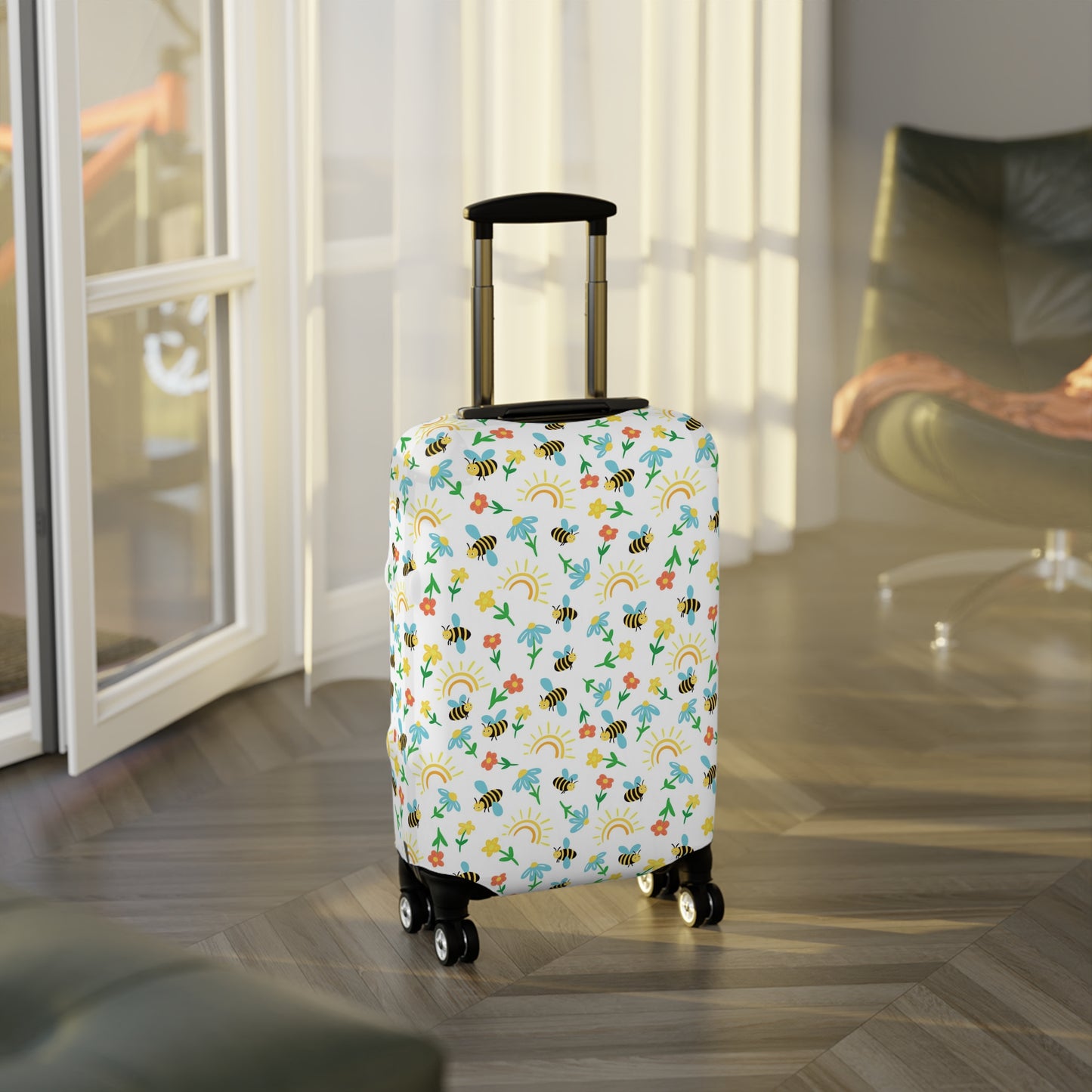 Honey Bee Luggage Cover - Bee Suitcase Cover