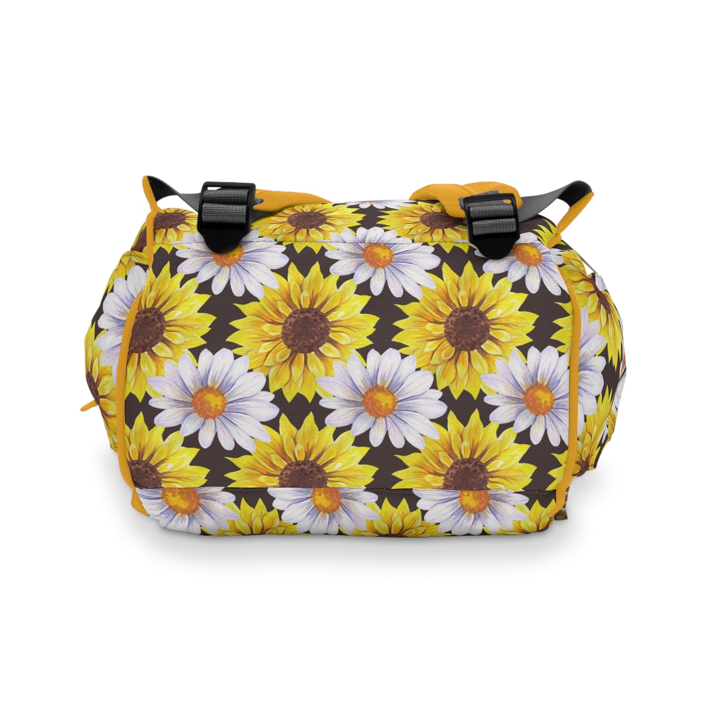 Sunflower Diaper Backpack - Bright & Multifunctional Baby Bag with Sunflower Design, Perfect for Nature-Loving Parents