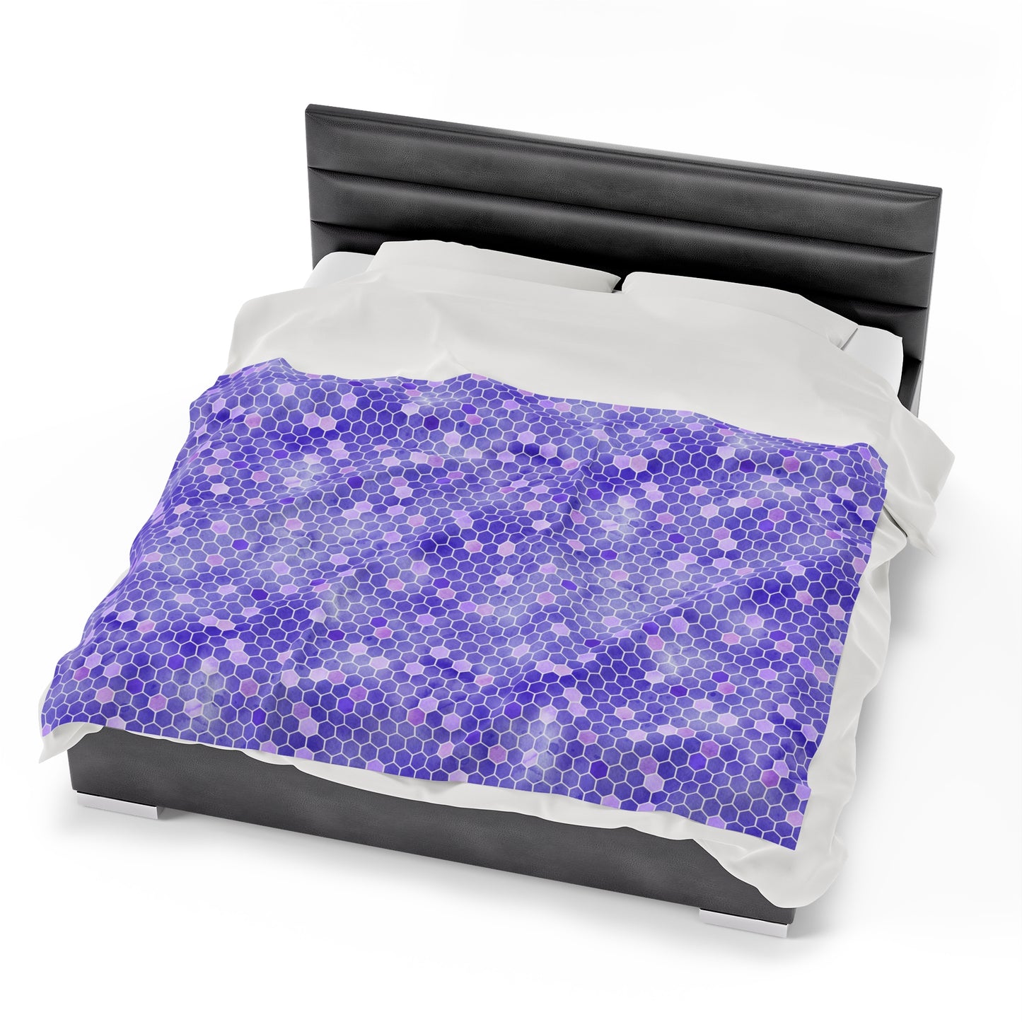 Honey Bee Velveteen Plush Blanket | Soft, Nature-Inspired, Luxurious and Comforting | Available in Multiple Sizes