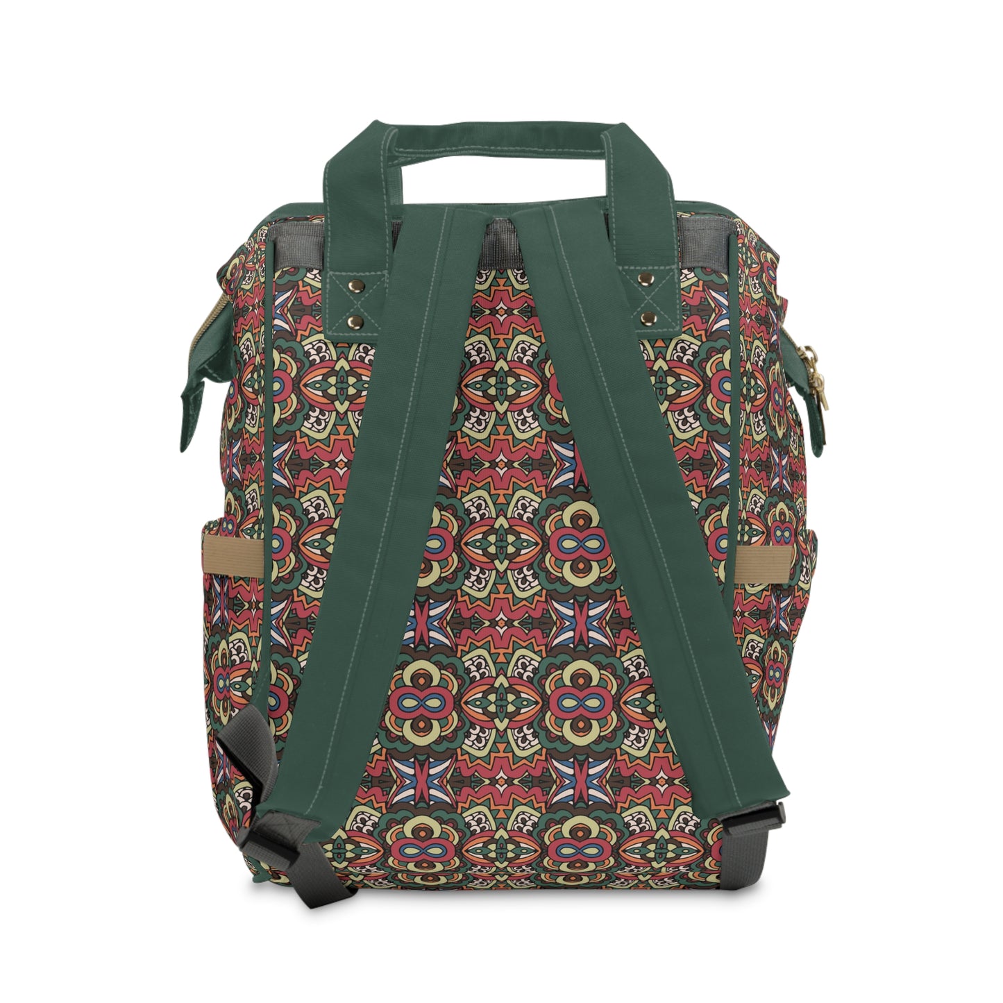 Mandala Diaper Backpack - Artistic & Multifunctional Baby Bag with Mandala Patterns, Ideal for Stylish Parents