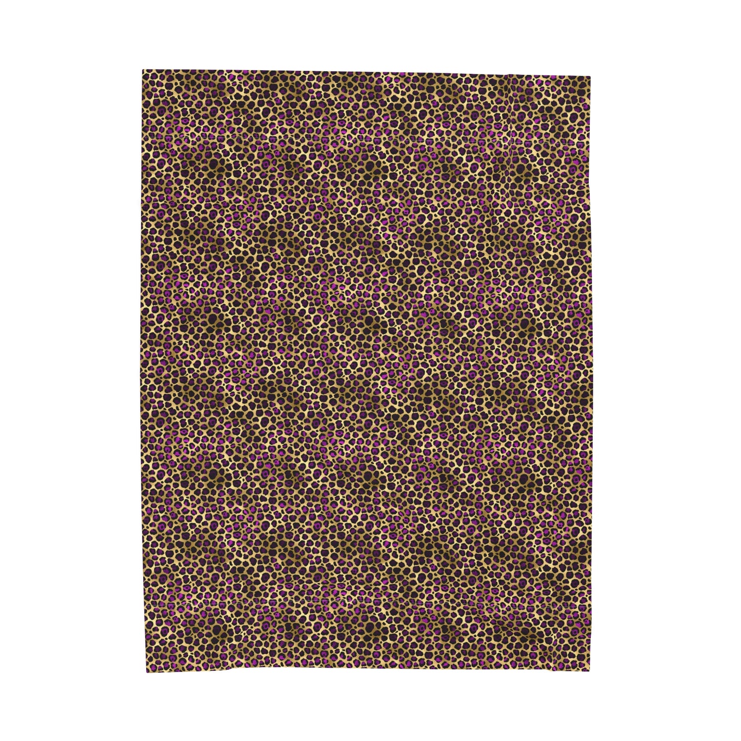 Leopard Velveteen Plush Blanket | Soft, Exotic, Luxurious and Comforting | Available in Multiple Sizes