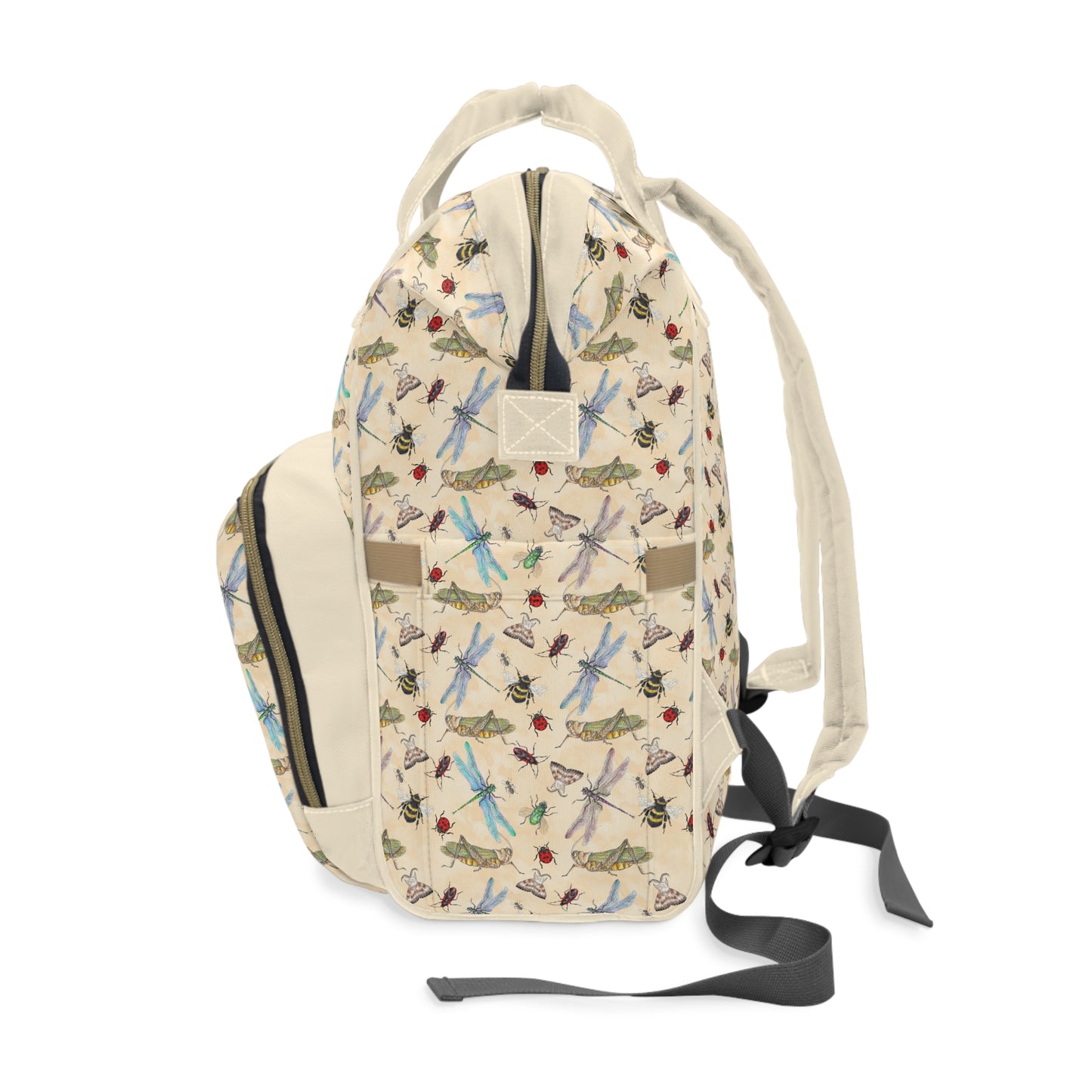 Insect Diaper Backpack - Whimsical Baby Bag with Colorful Insect Patterns, Perfect for Nature-Loving Parents