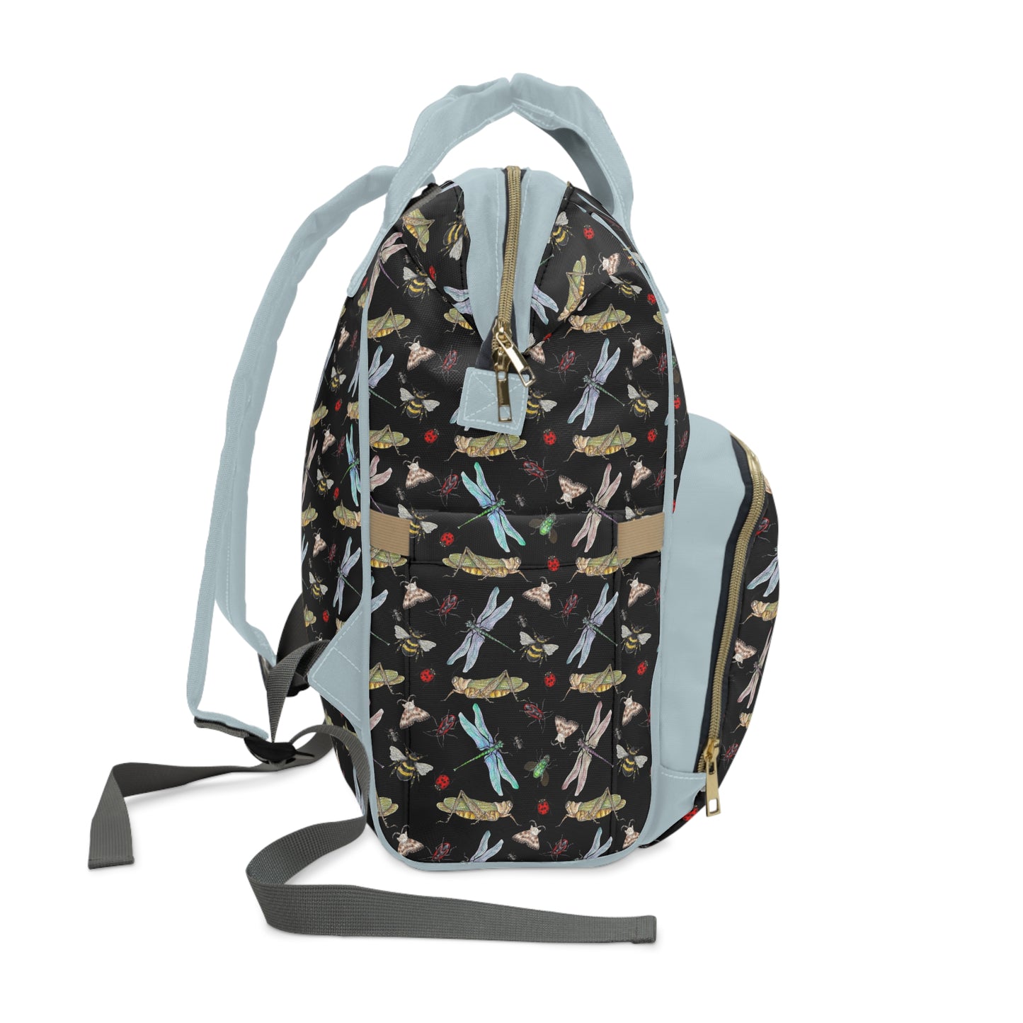 Insect Diaper Backpack - Whimsical Baby Bag with Colorful Insect Patterns, Perfect for Nature-Loving Parents