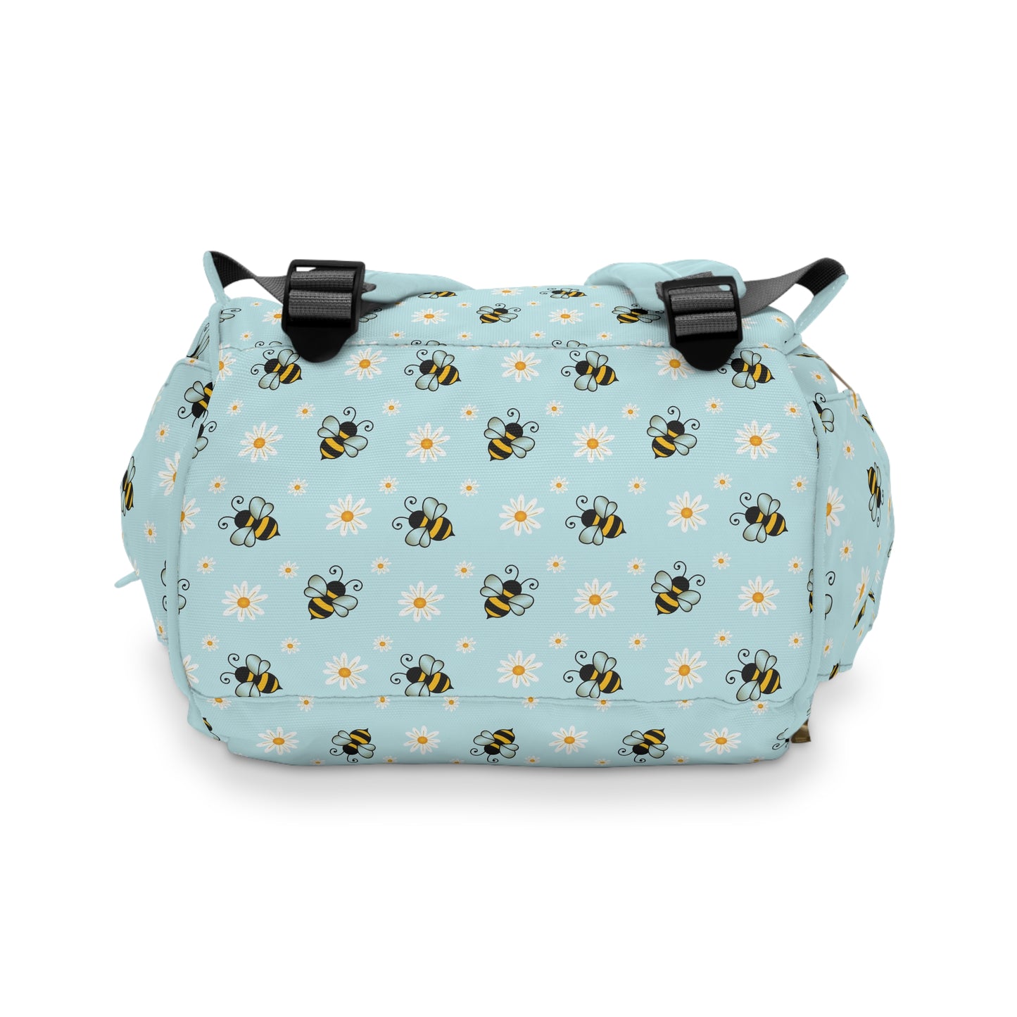 Honey Bee Diaper Backpack - Eco-Friendly & Stylish Baby Bag with Buzzing Bee Motifs, Perfect for Nature-Loving Parents