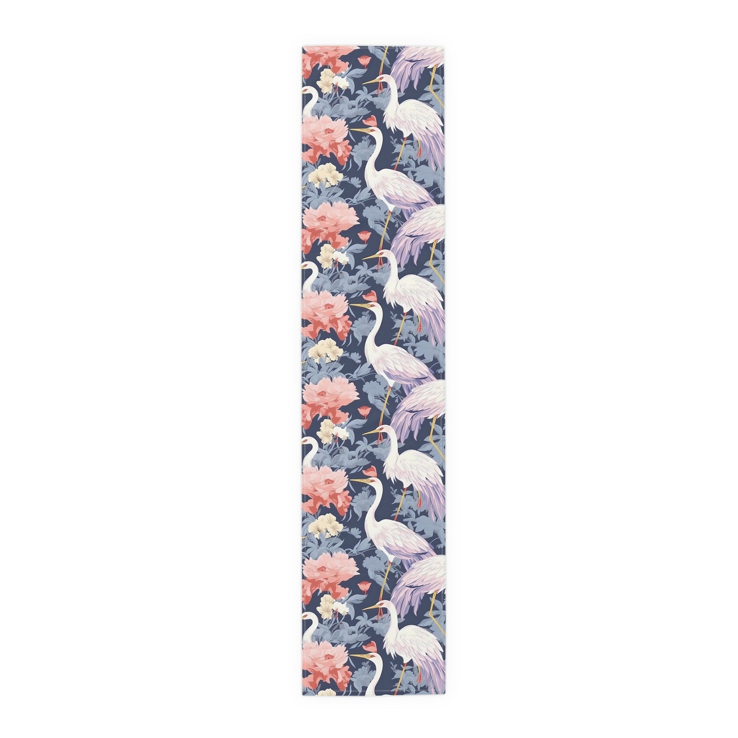 Chinoiserie Print Table Runner - Elegant Asian-Inspired Elegance, Cotton Twill or Polyester - Perfect for Cultural Home Decor