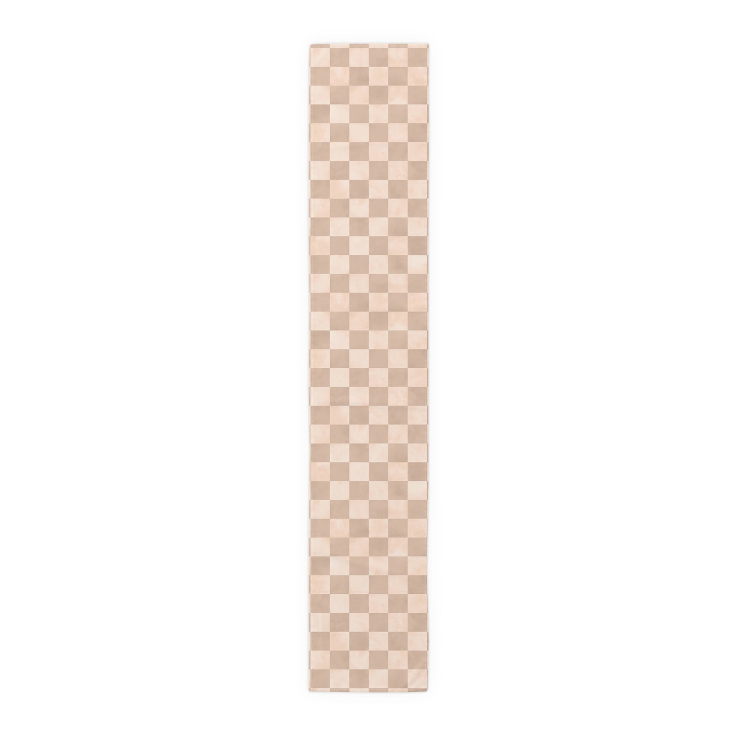 Pastel Checkered Table Runner - Soothing Playfulness, Cotton Twill or Polyester - Perfect for Refreshing & Modern Home Decor