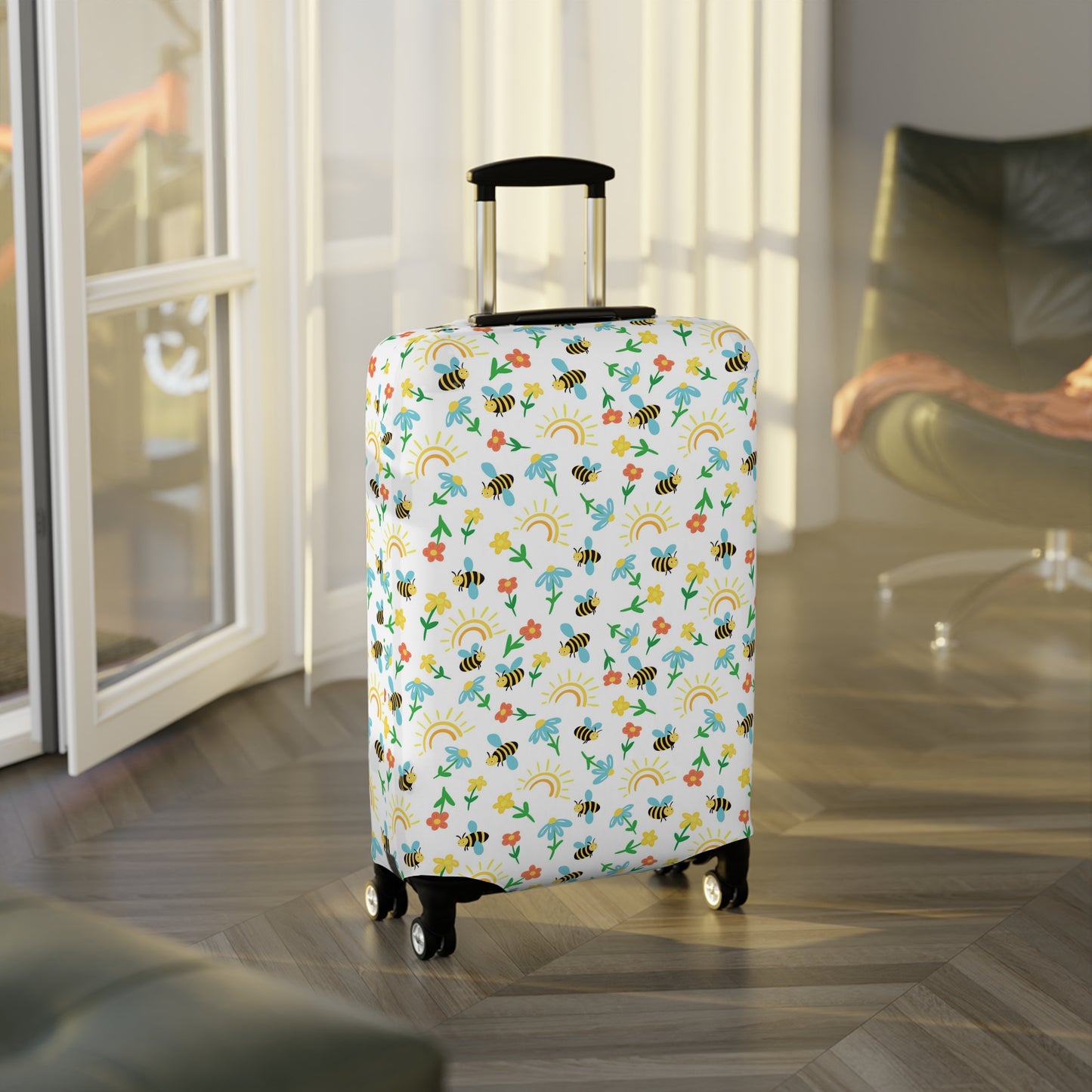 Honey Bee Luggage Cover - Bee Suitcase Cover