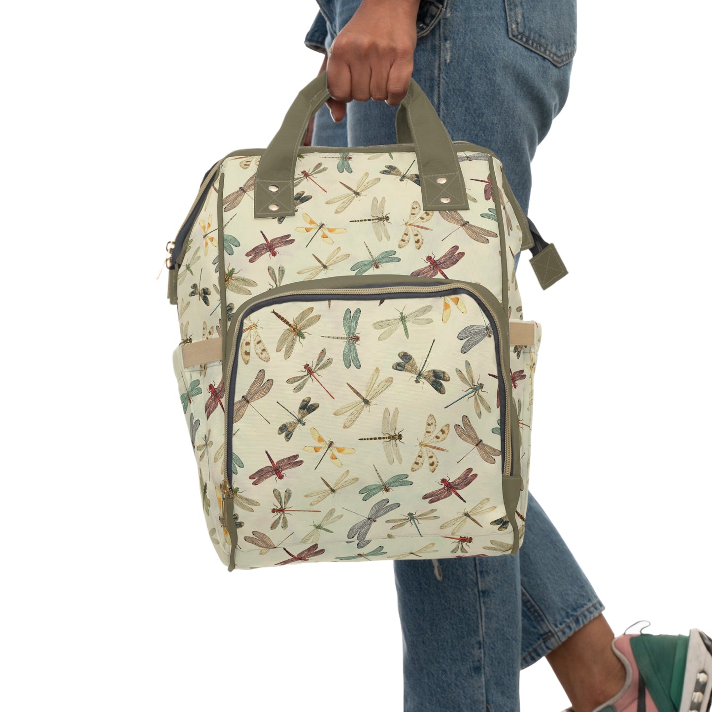 Dragonfly Diaper Backpack - Elegant & Functional Baby Bag with Cool Dragonfly Design, Ideal for Nature-Loving Parents
