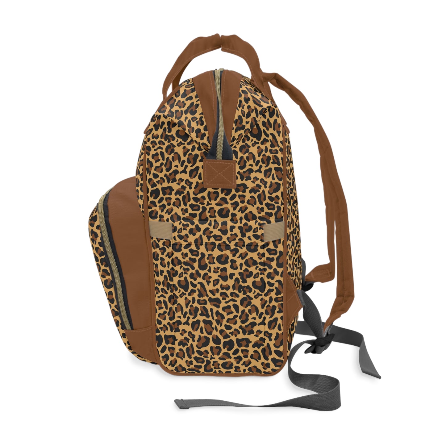 Leopard Print Diaper Backpack - Bold & Stylish Baby Bag with Trendy Leopard Patterns, Perfect for Adventurous Parents
