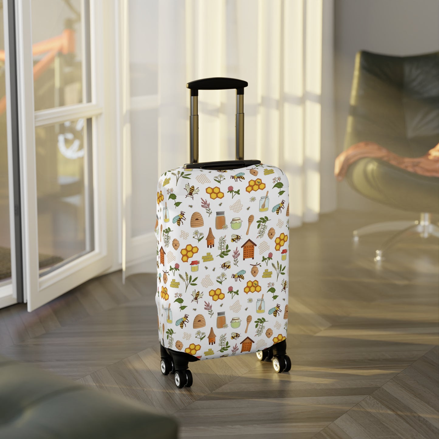 Honey Bee Luggage Cover - Bee Suitcase Cover