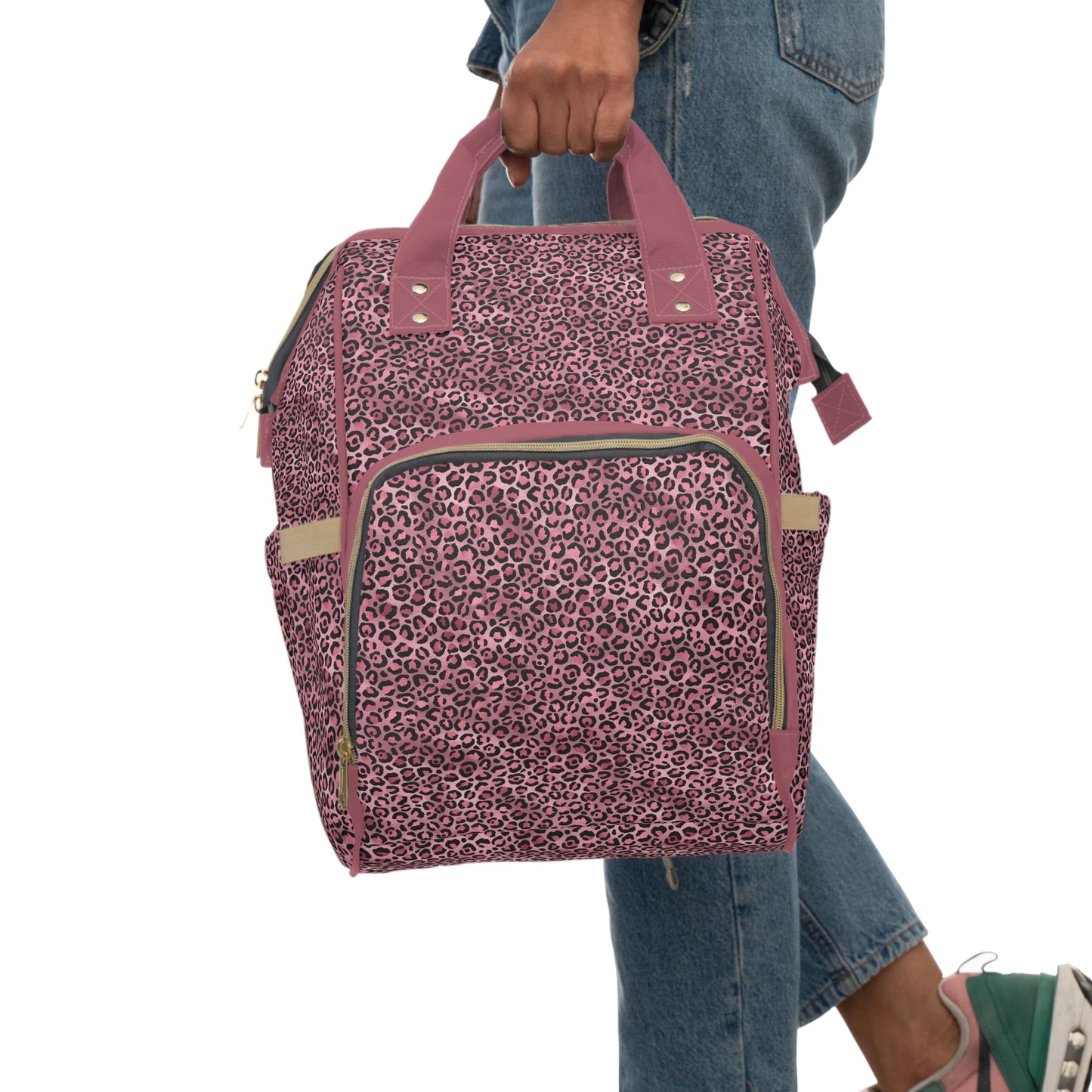 Leopard Print Diaper Backpack - Bold & Stylish Baby Bag with Trendy Leopard Patterns, Perfect for Adventurous Parents