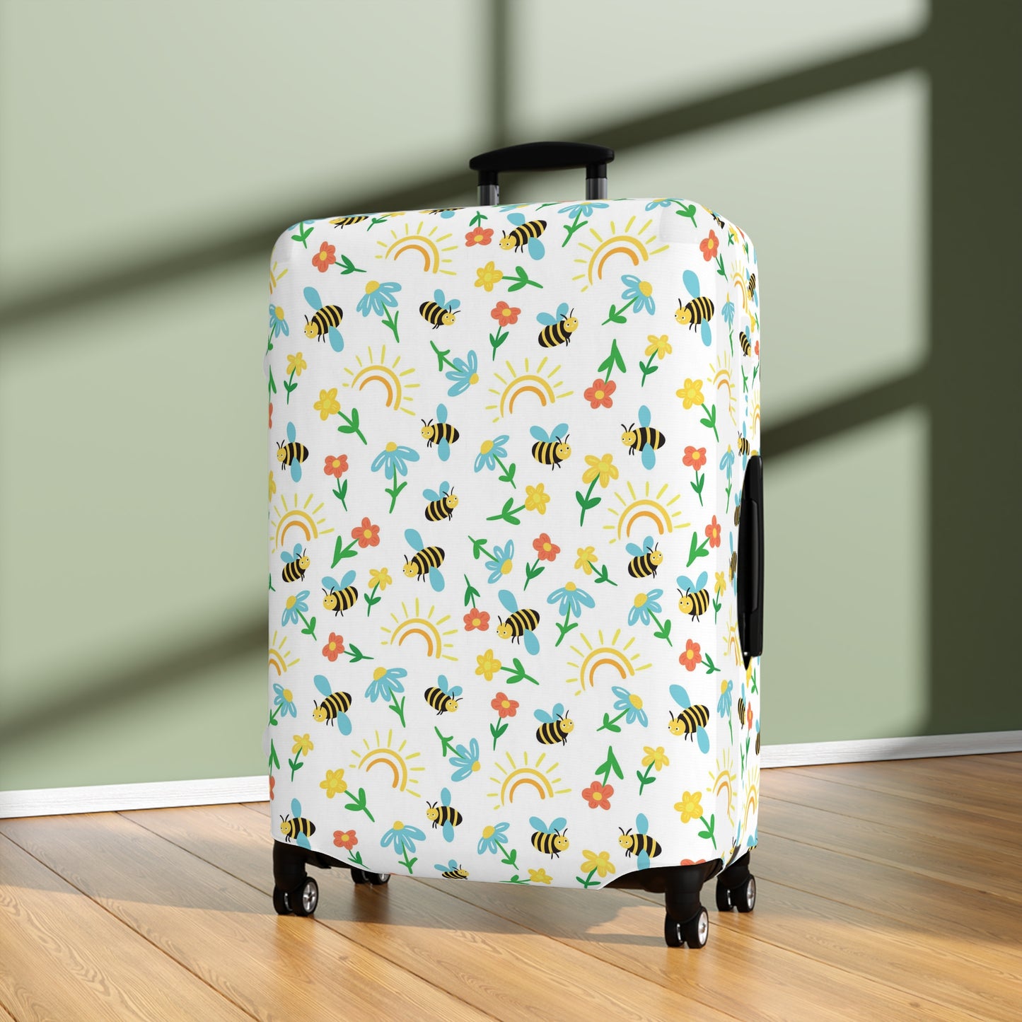 Honey Bee Luggage Cover - Bee Suitcase Cover