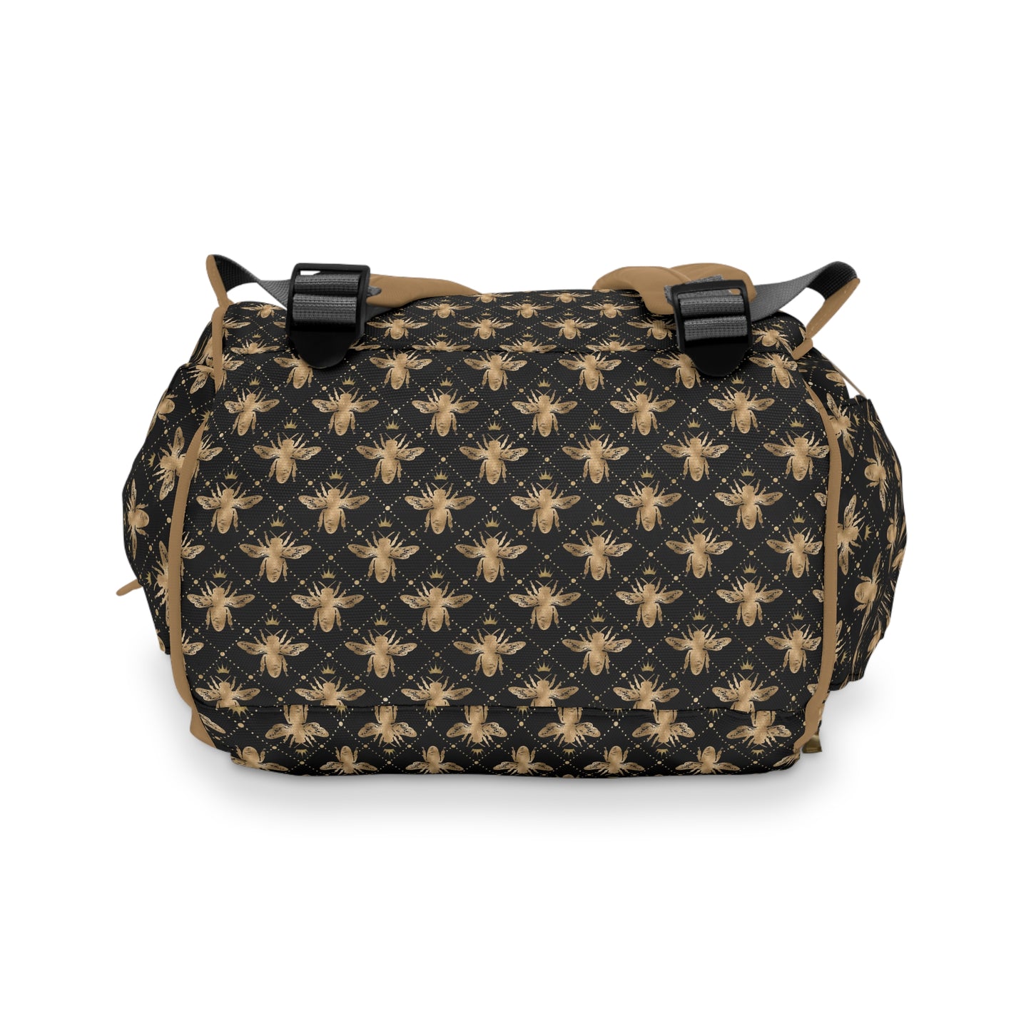 Honey Bee Diaper Backpack - Eco-Friendly & Stylish Baby Bag with Buzzing Bee Motifs, Perfect for Nature-Loving Parents