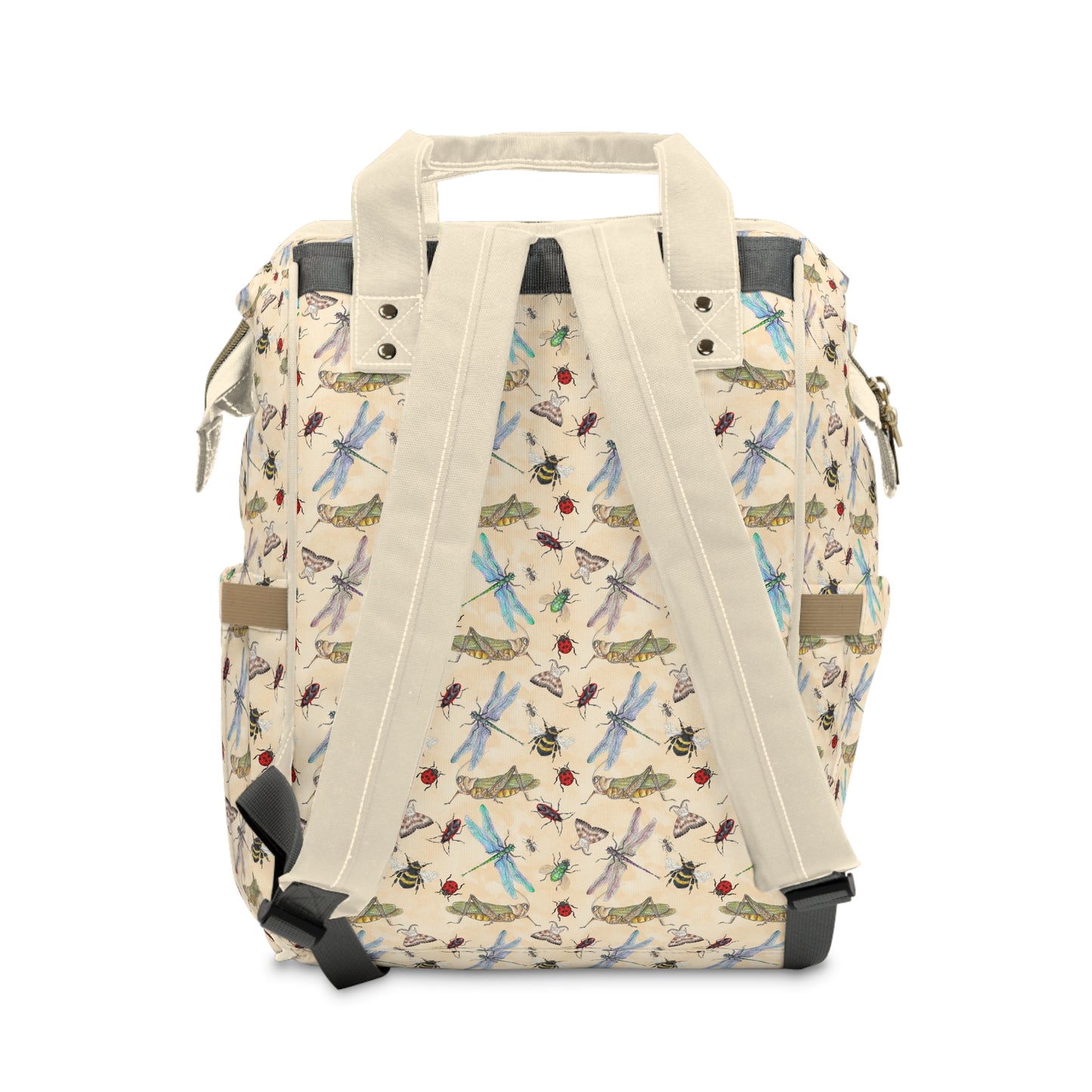 Insect Diaper Backpack - Whimsical Baby Bag with Colorful Insect Patterns, Perfect for Nature-Loving Parents